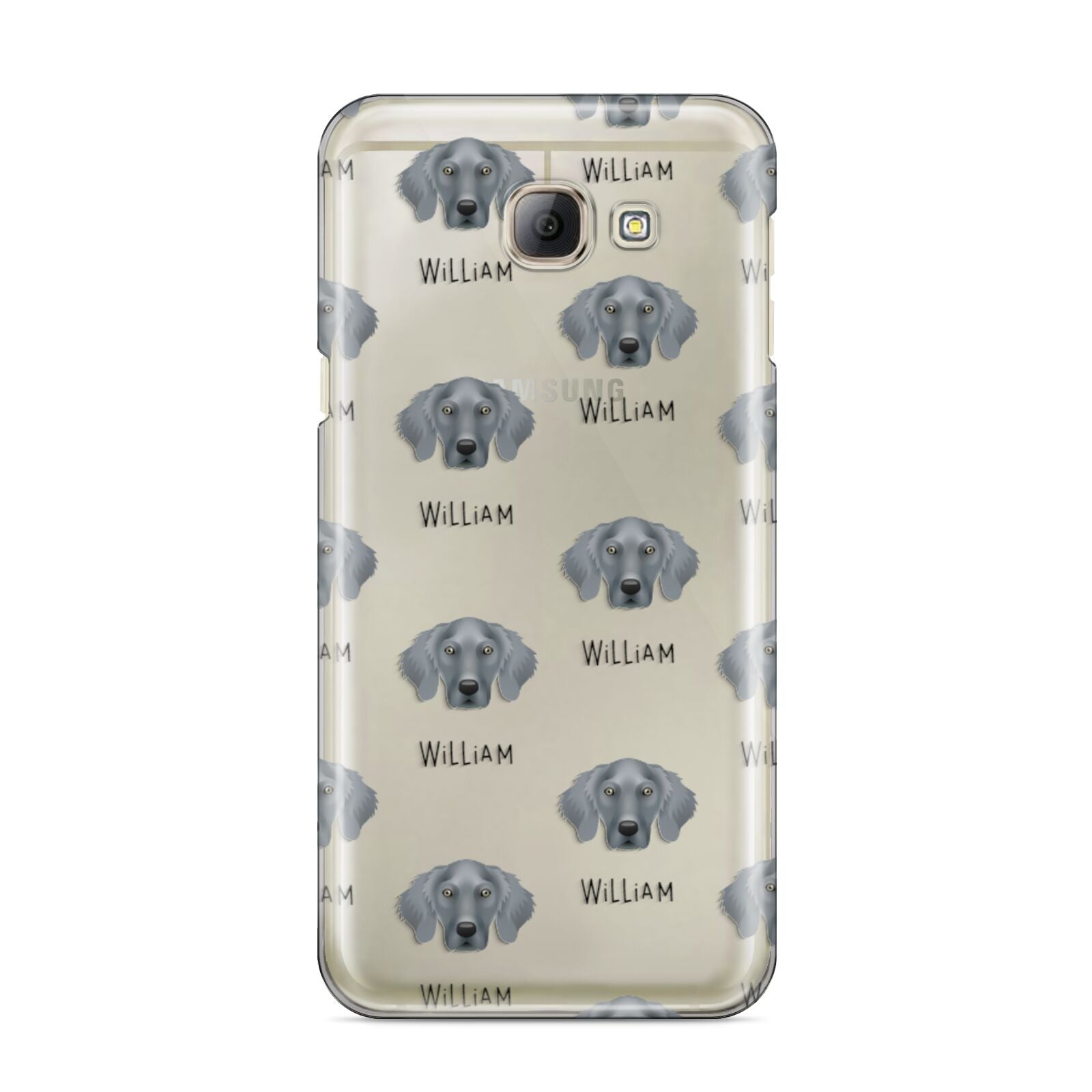 Weimaraner Icon with Name Samsung Galaxy A8 2016 Case