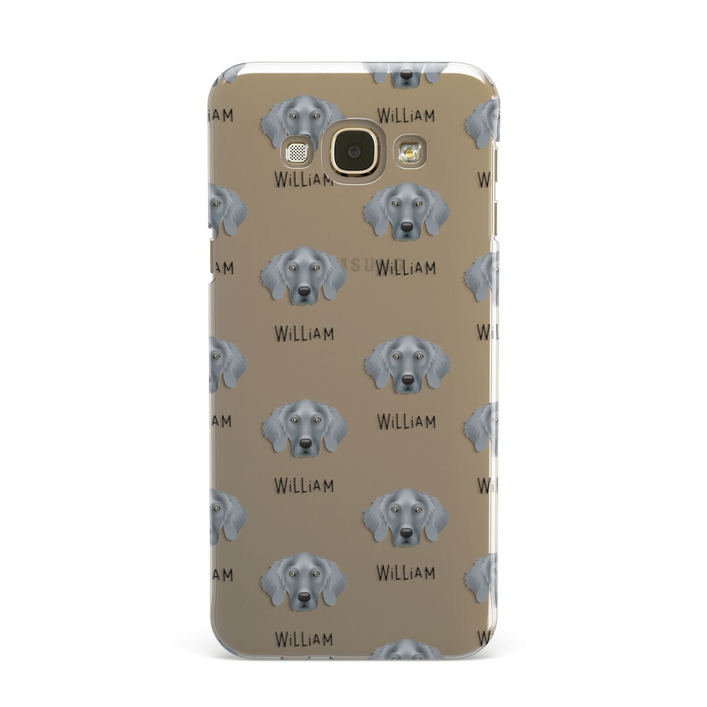 Weimaraner Icon with Name Samsung Galaxy A8 Case