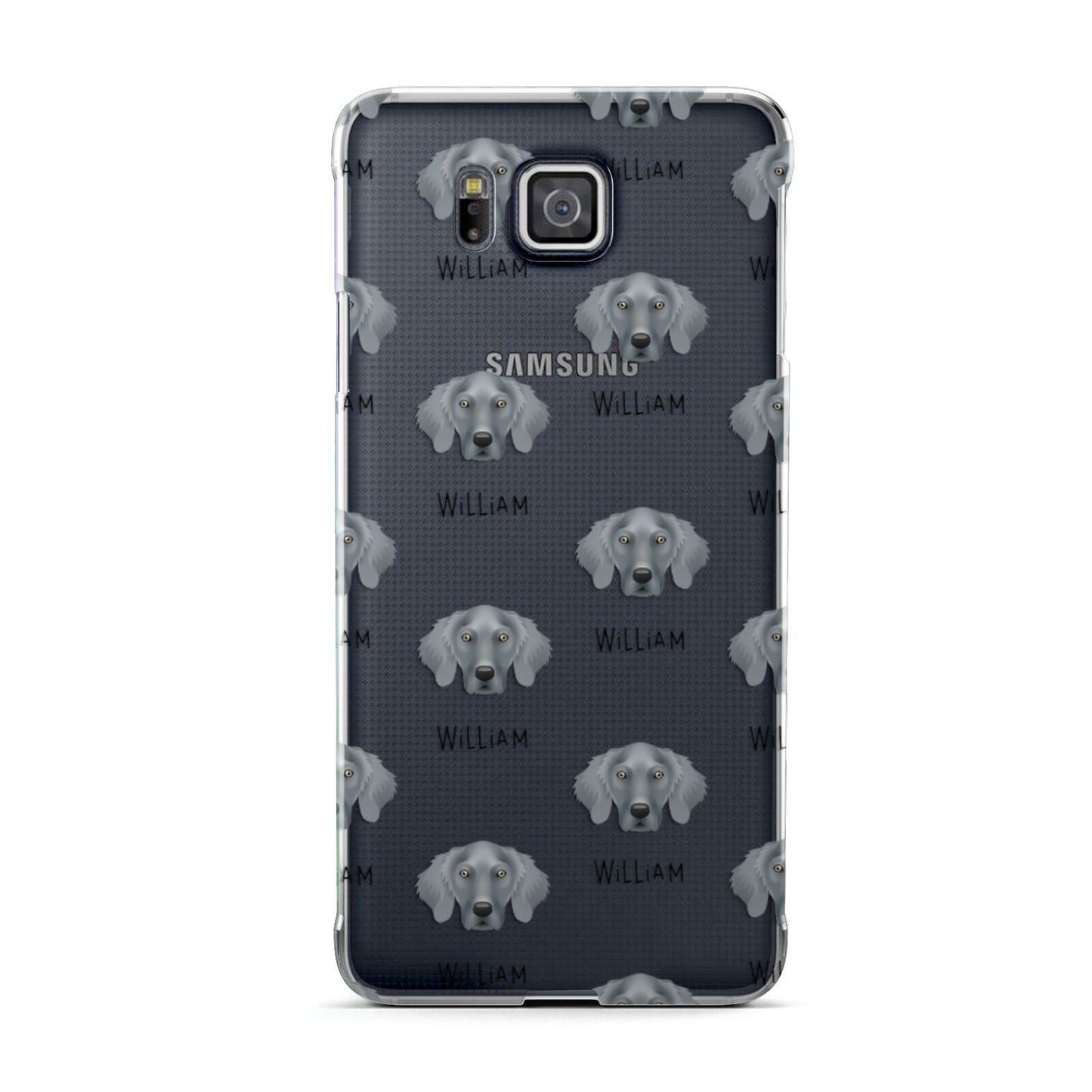 Weimaraner Icon with Name Samsung Galaxy Alpha Case