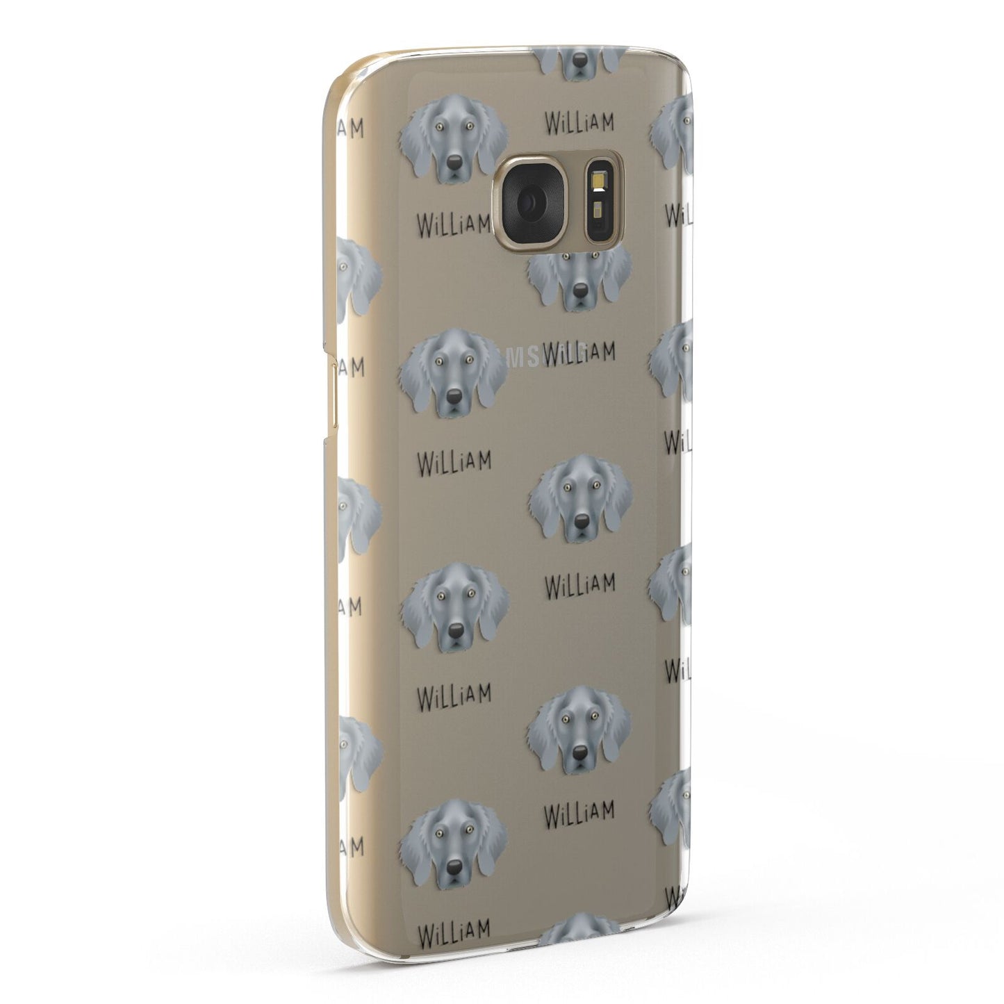 Weimaraner Icon with Name Samsung Galaxy Case Fourty Five Degrees