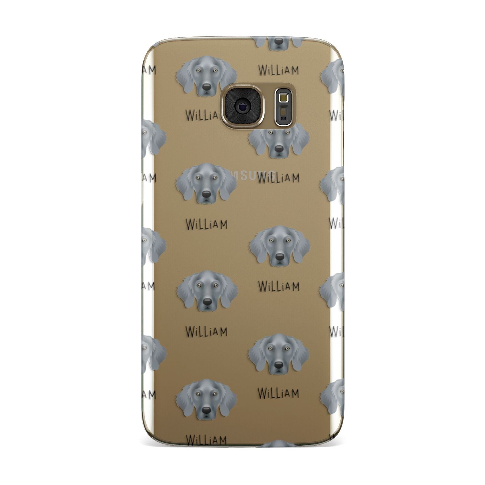 Weimaraner Icon with Name Samsung Galaxy Case