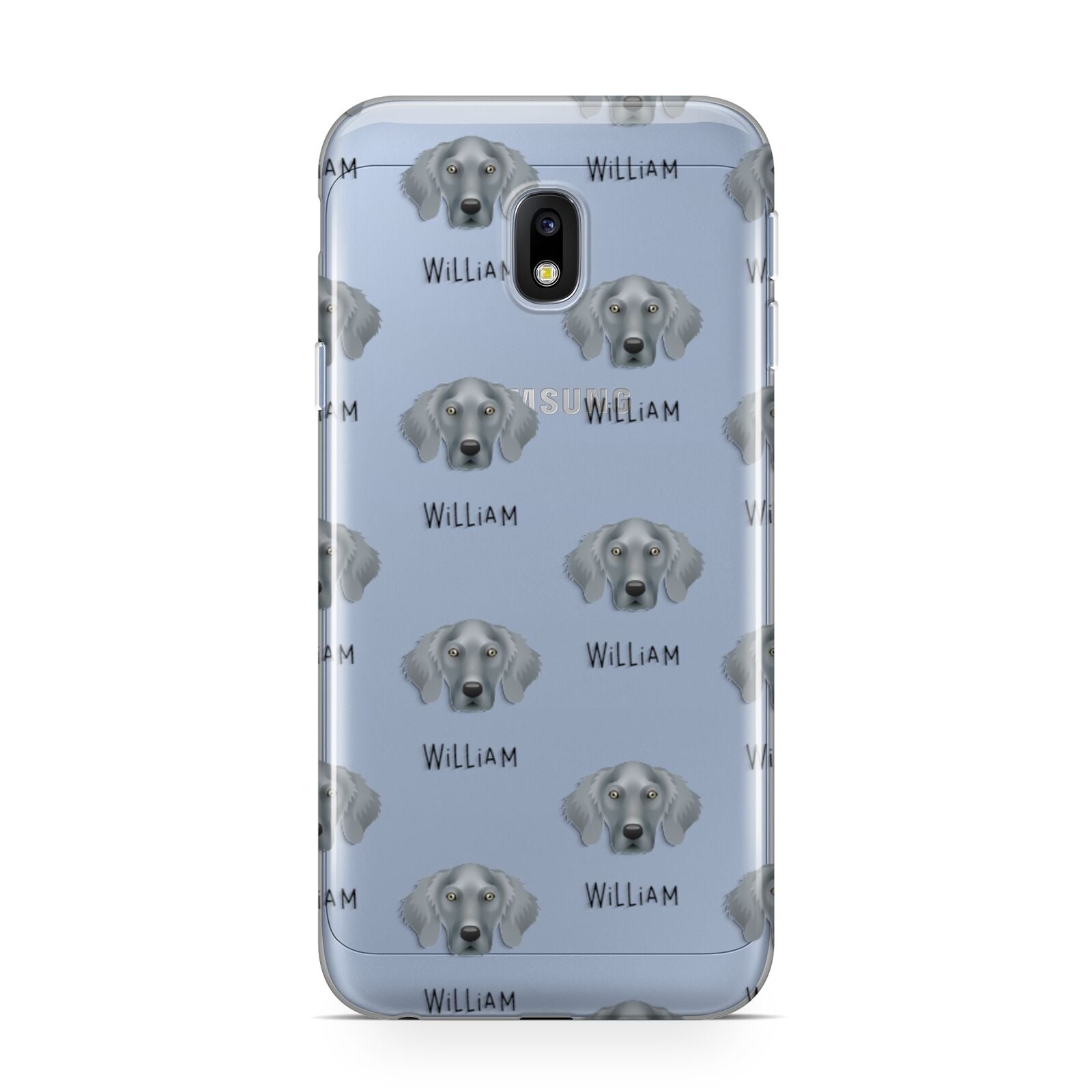 Weimaraner Icon with Name Samsung Galaxy J3 2017 Case