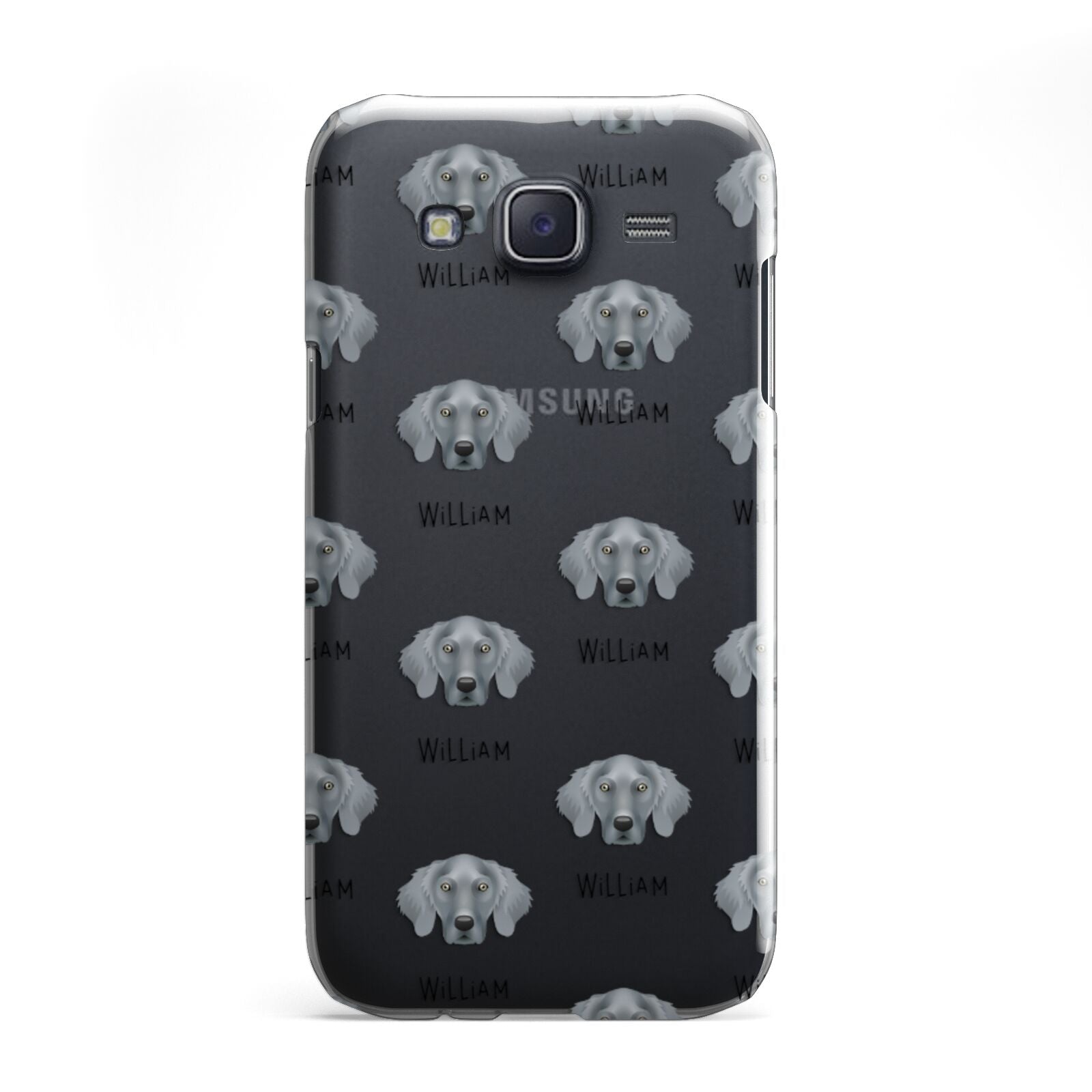 Weimaraner Icon with Name Samsung Galaxy J5 Case