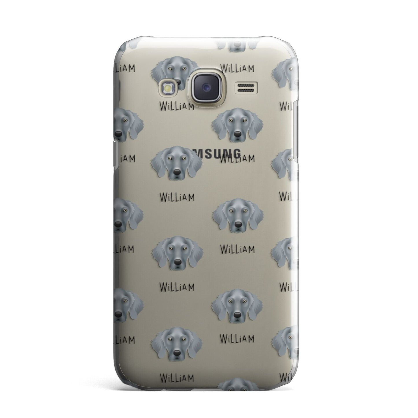 Weimaraner Icon with Name Samsung Galaxy J7 Case