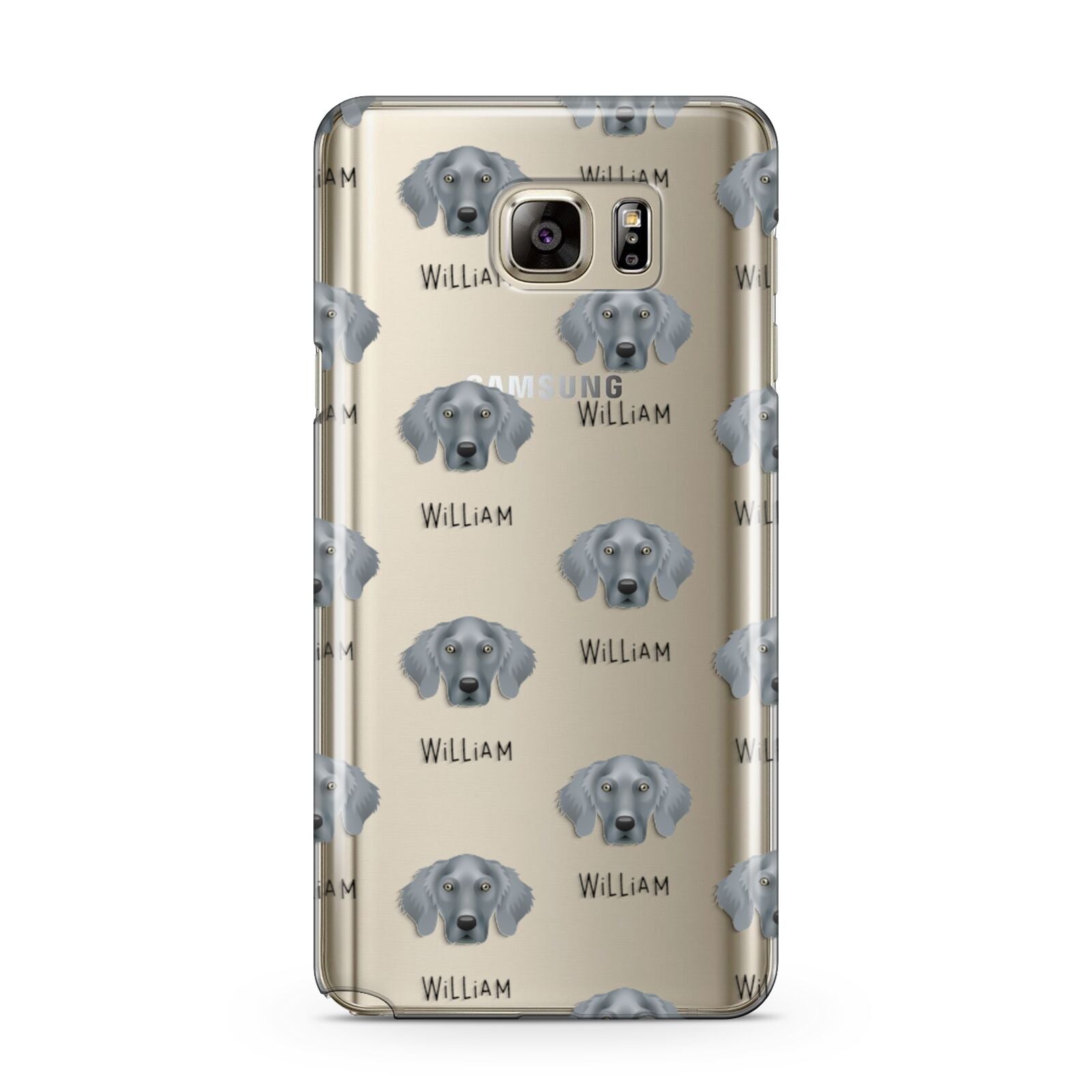 Weimaraner Icon with Name Samsung Galaxy Note 5 Case