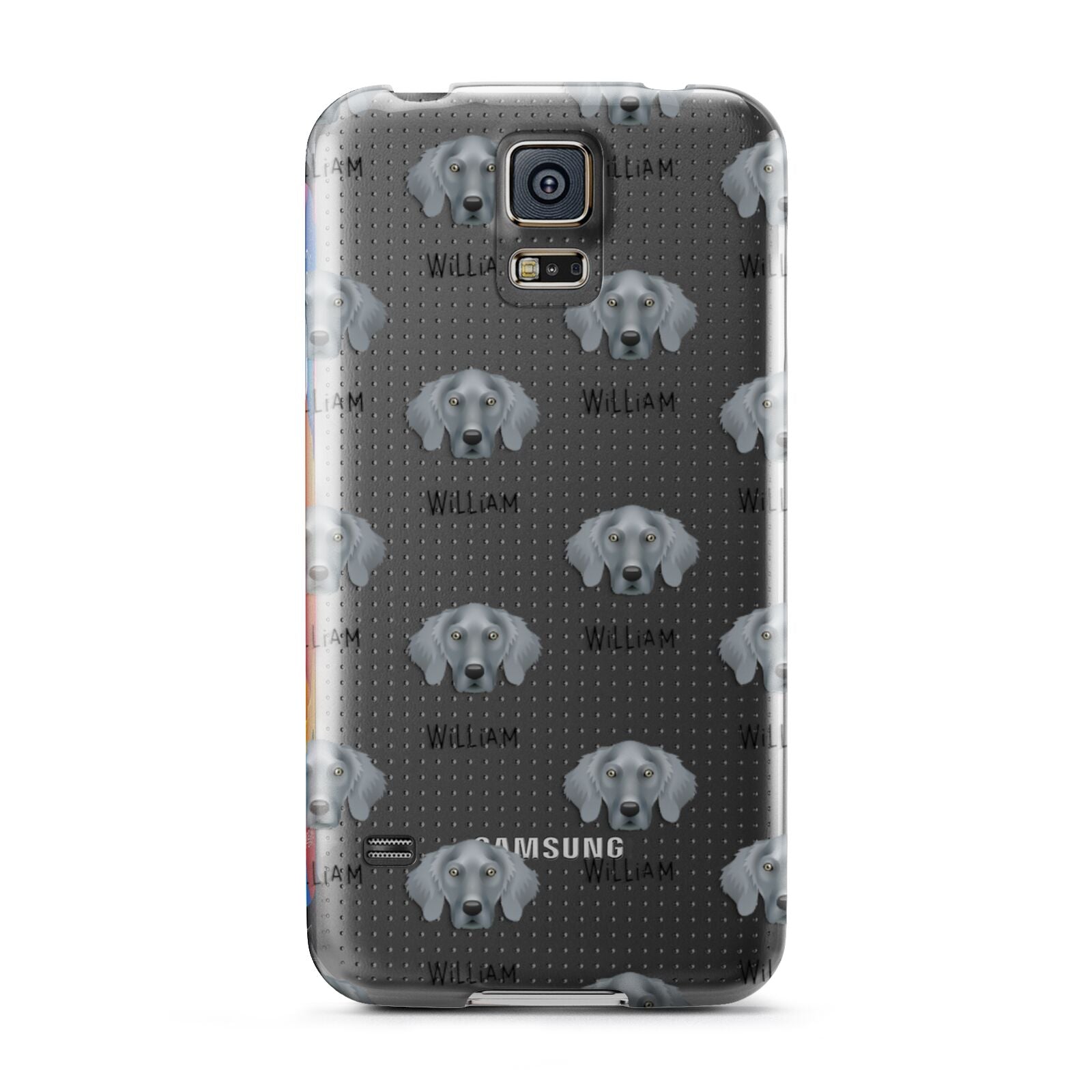 Weimaraner Icon with Name Samsung Galaxy S5 Case