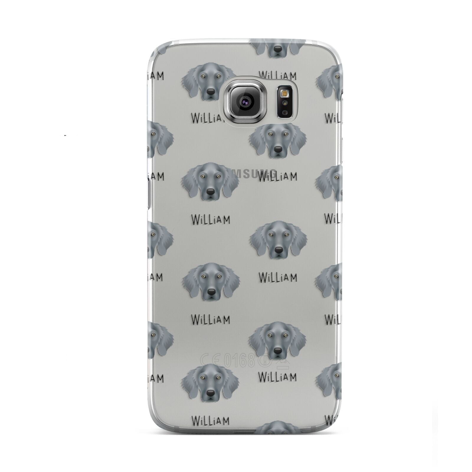 Weimaraner Icon with Name Samsung Galaxy S6 Case