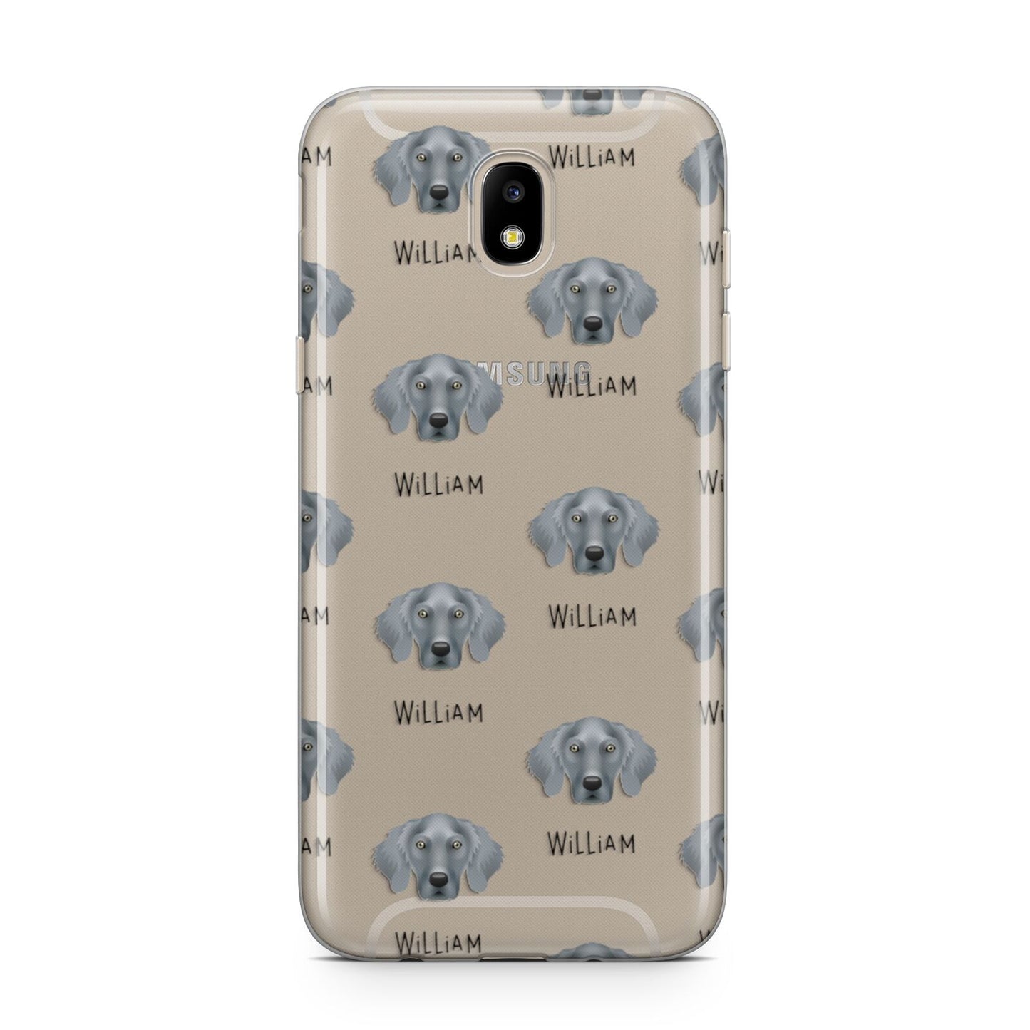 Weimaraner Icon with Name Samsung J5 2017 Case