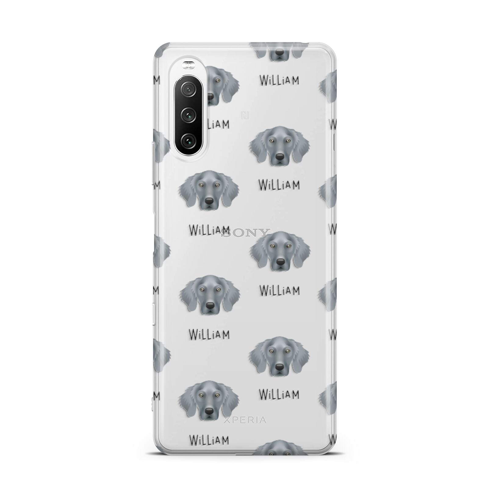 Weimaraner Icon with Name Sony Xperia 10 III Case