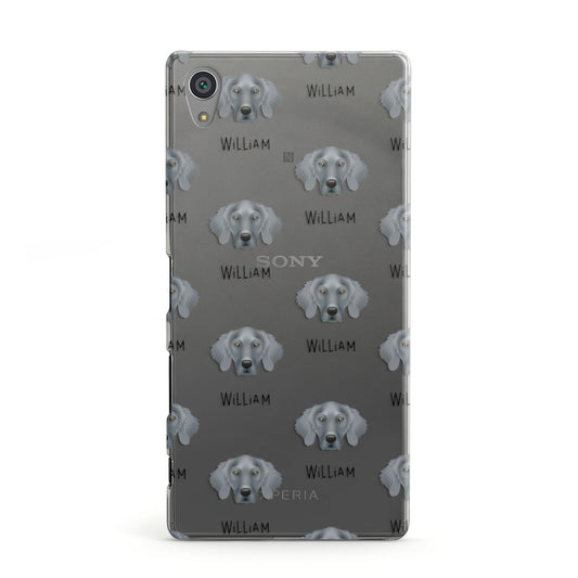 Weimaraner Icon with Name Sony Xperia Case