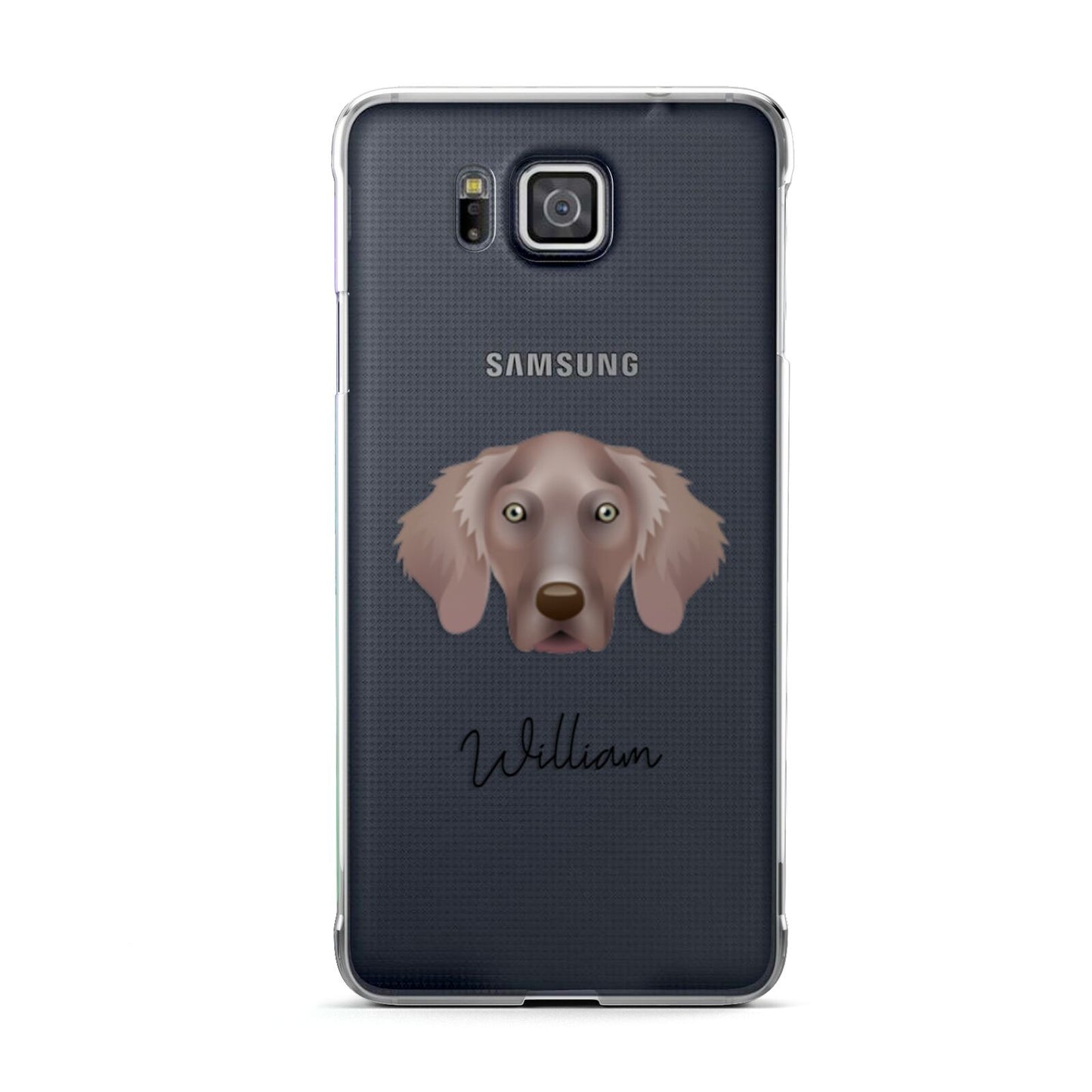 Weimaraner Personalised Samsung Galaxy Alpha Case