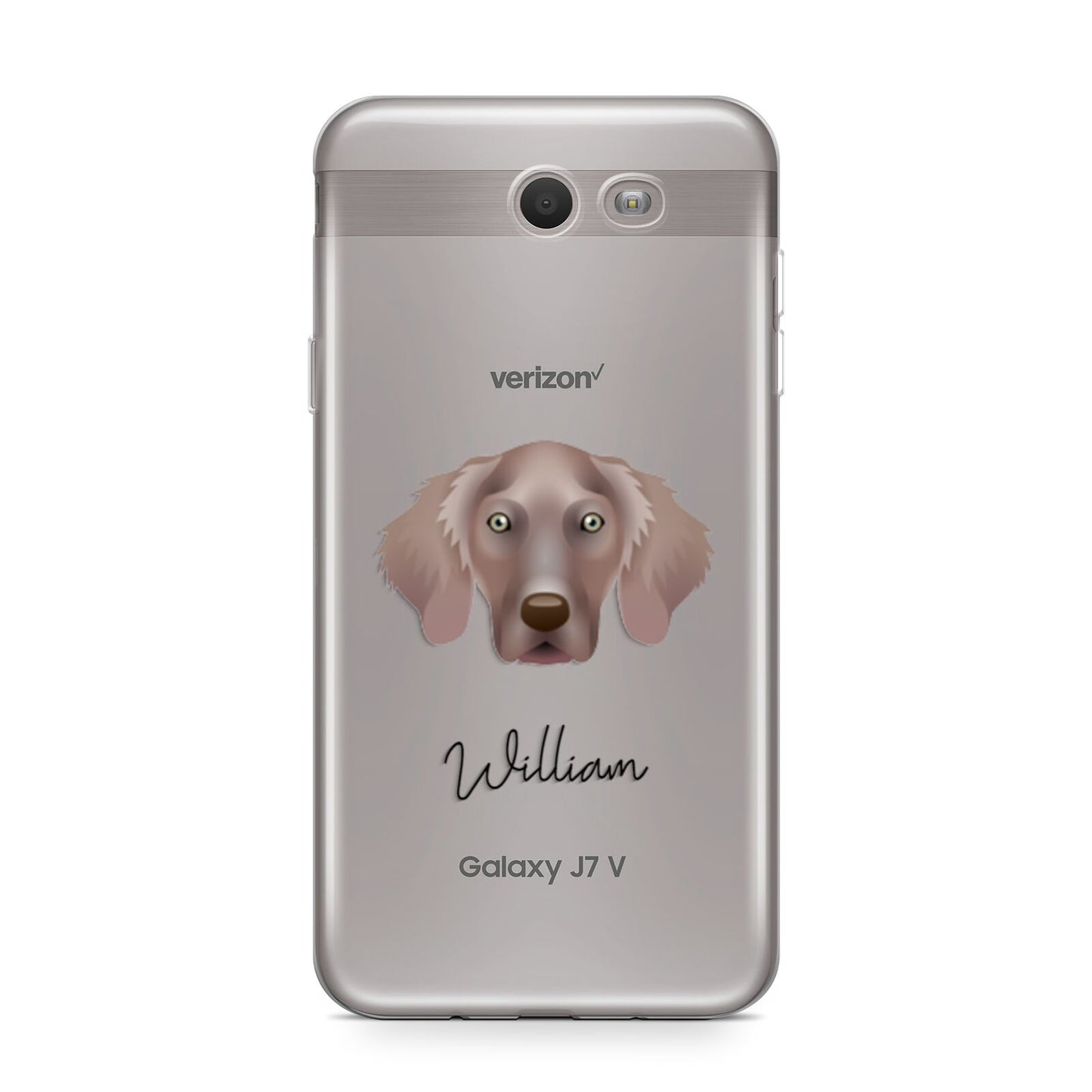 Weimaraner Personalised Samsung Galaxy J7 2017 Case