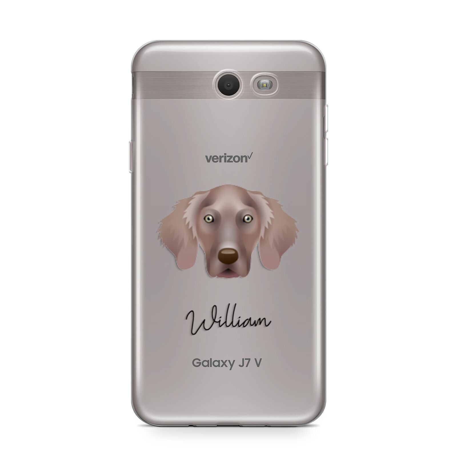 Weimaraner Personalised Samsung Galaxy J7 2017 Case