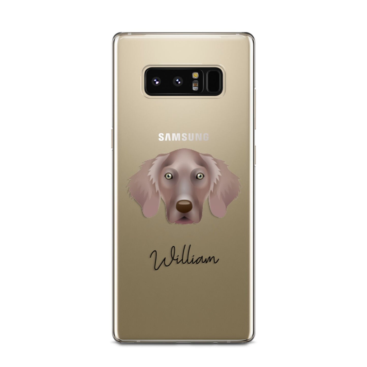 Weimaraner Personalised Samsung Galaxy Note 8 Case