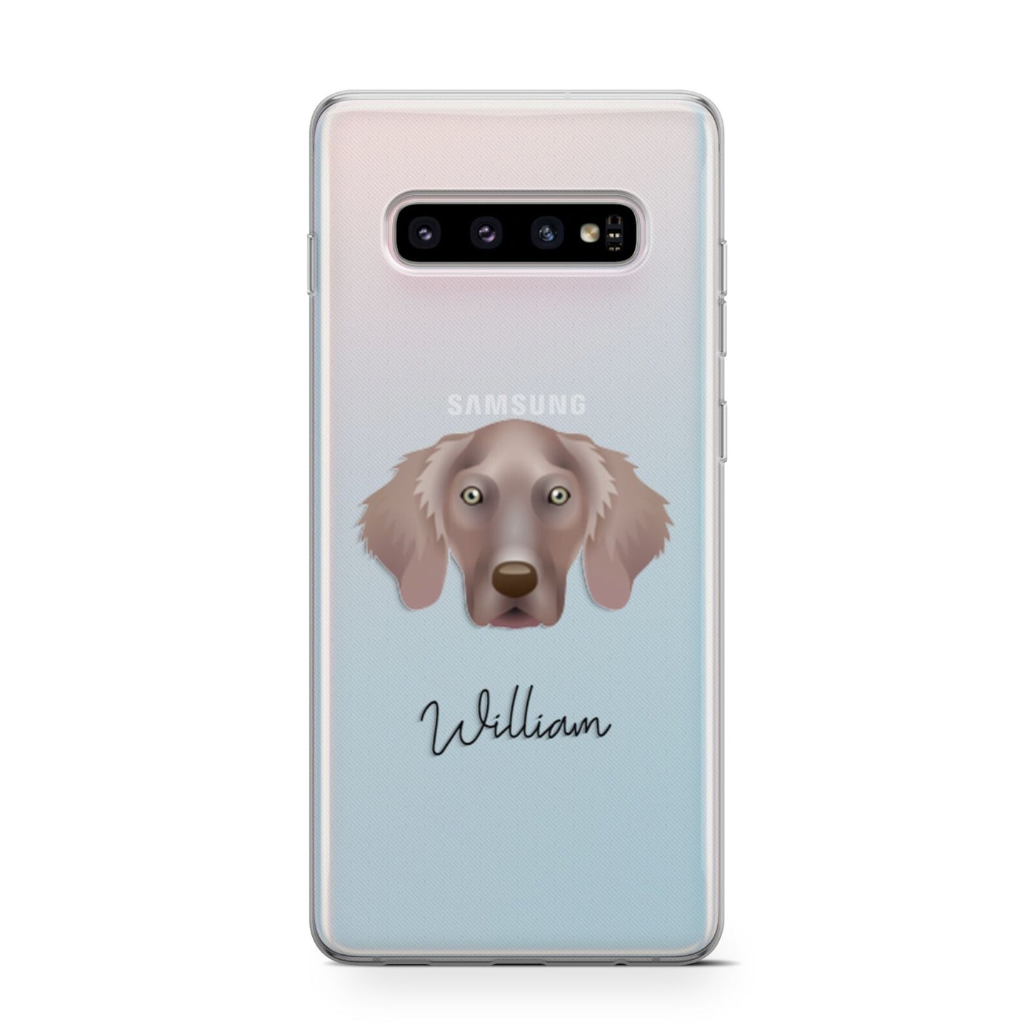 Weimaraner Personalised Samsung Galaxy S10 Case