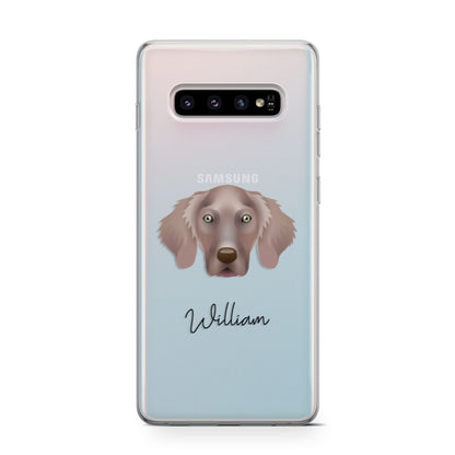 Weimaraner Personalised Samsung Galaxy S10 Case