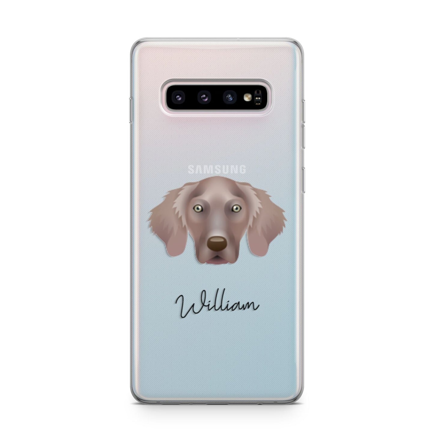 Weimaraner Personalised Samsung Galaxy S10 Plus Case