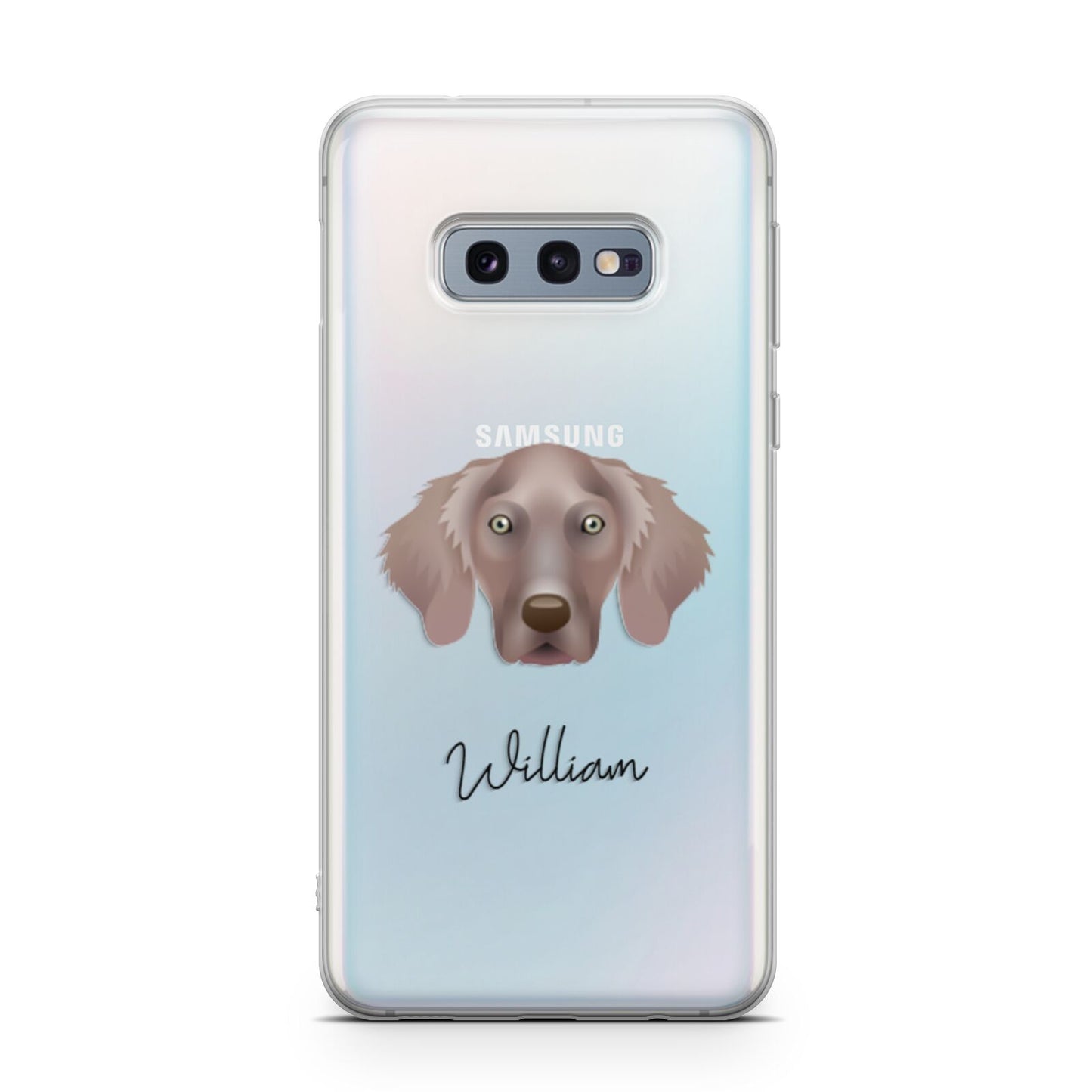 Weimaraner Personalised Samsung Galaxy S10E Case