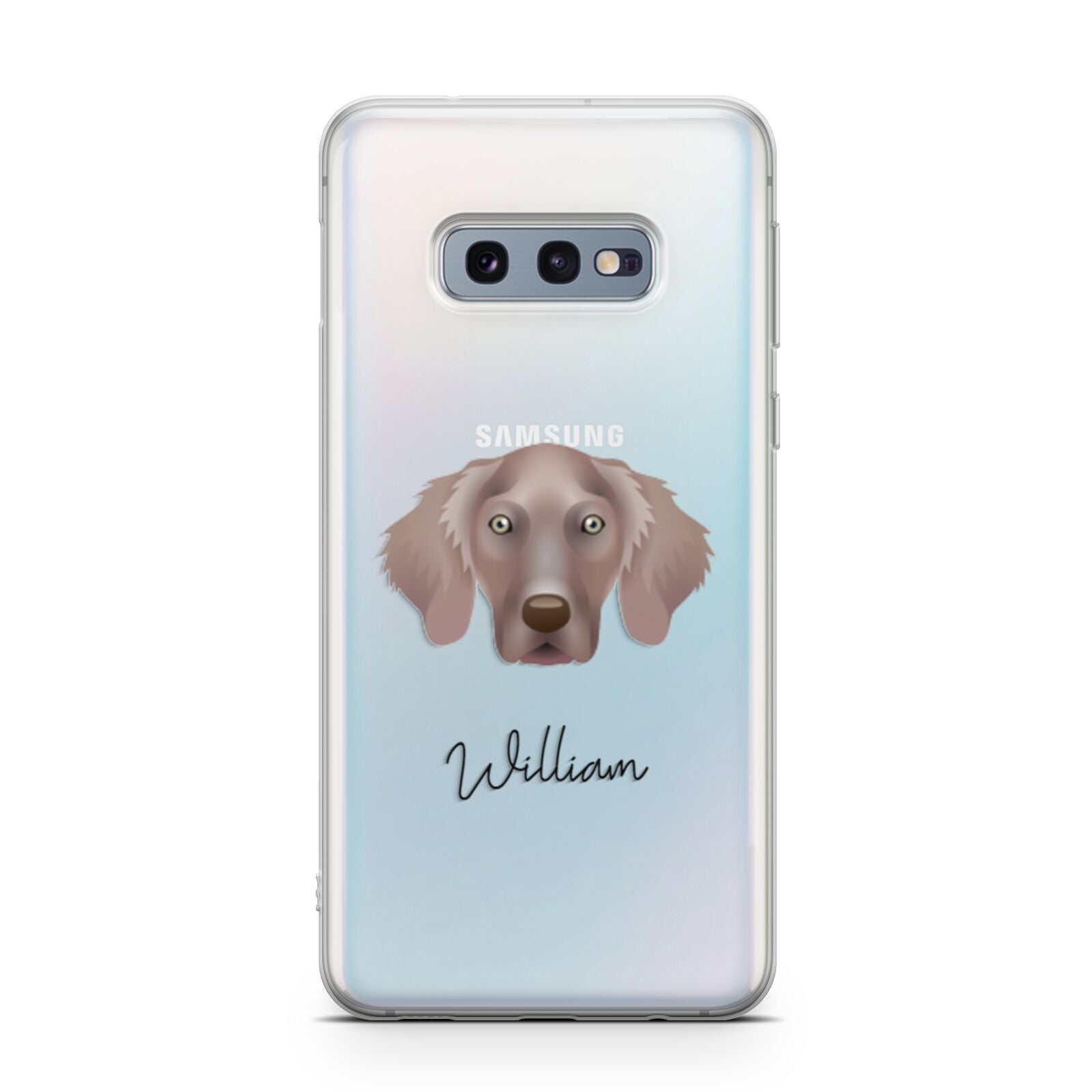 Weimaraner Personalised Samsung Galaxy S10E Case