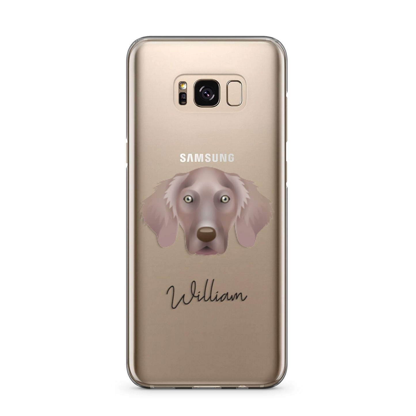 Weimaraner Personalised Samsung Galaxy S8 Plus Case