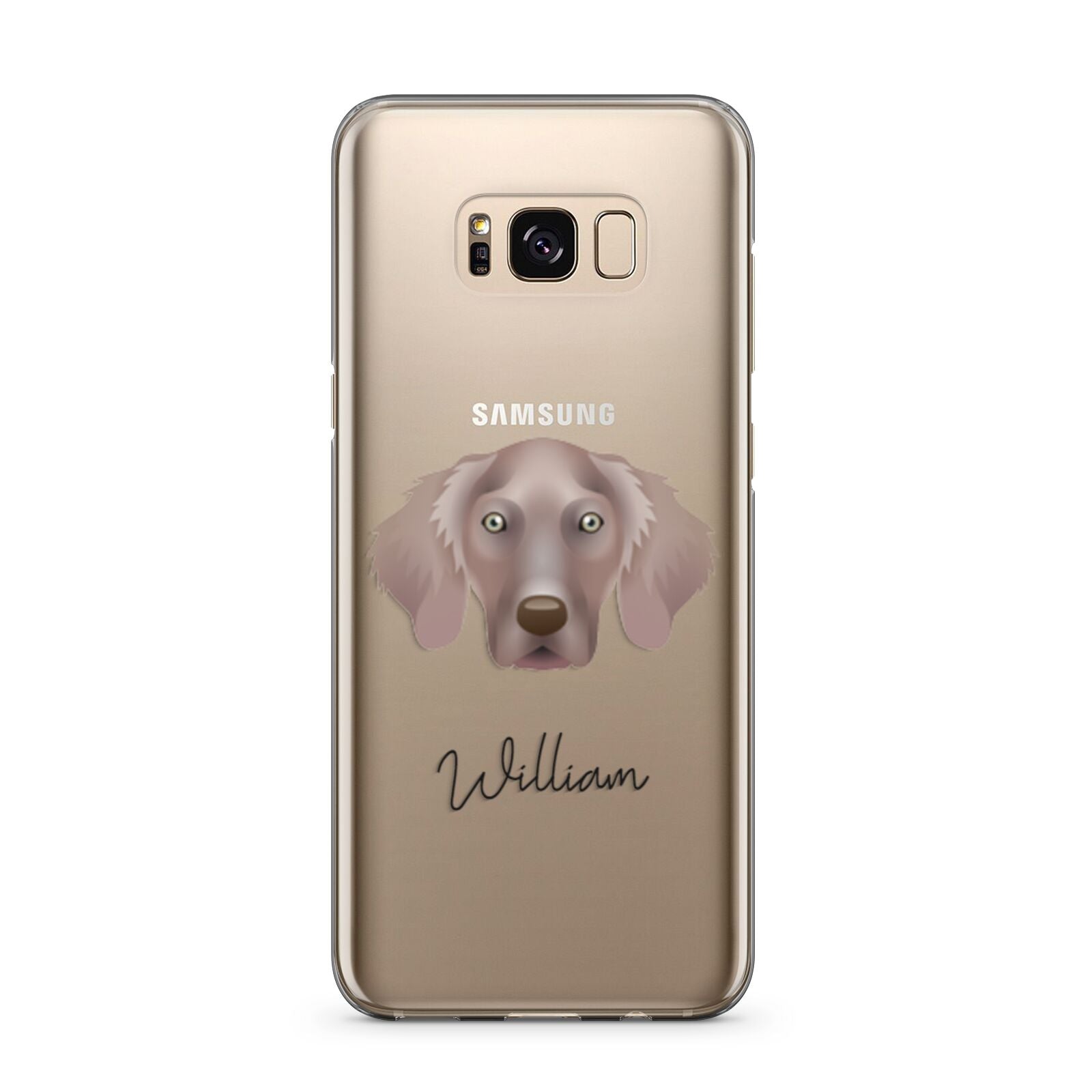 Weimaraner Personalised Samsung Galaxy S8 Plus Case