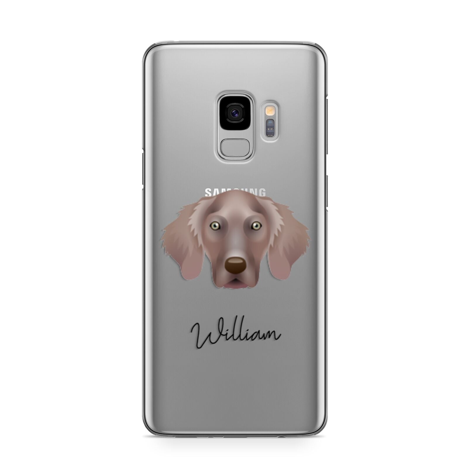 Weimaraner Personalised Samsung Galaxy S9 Case