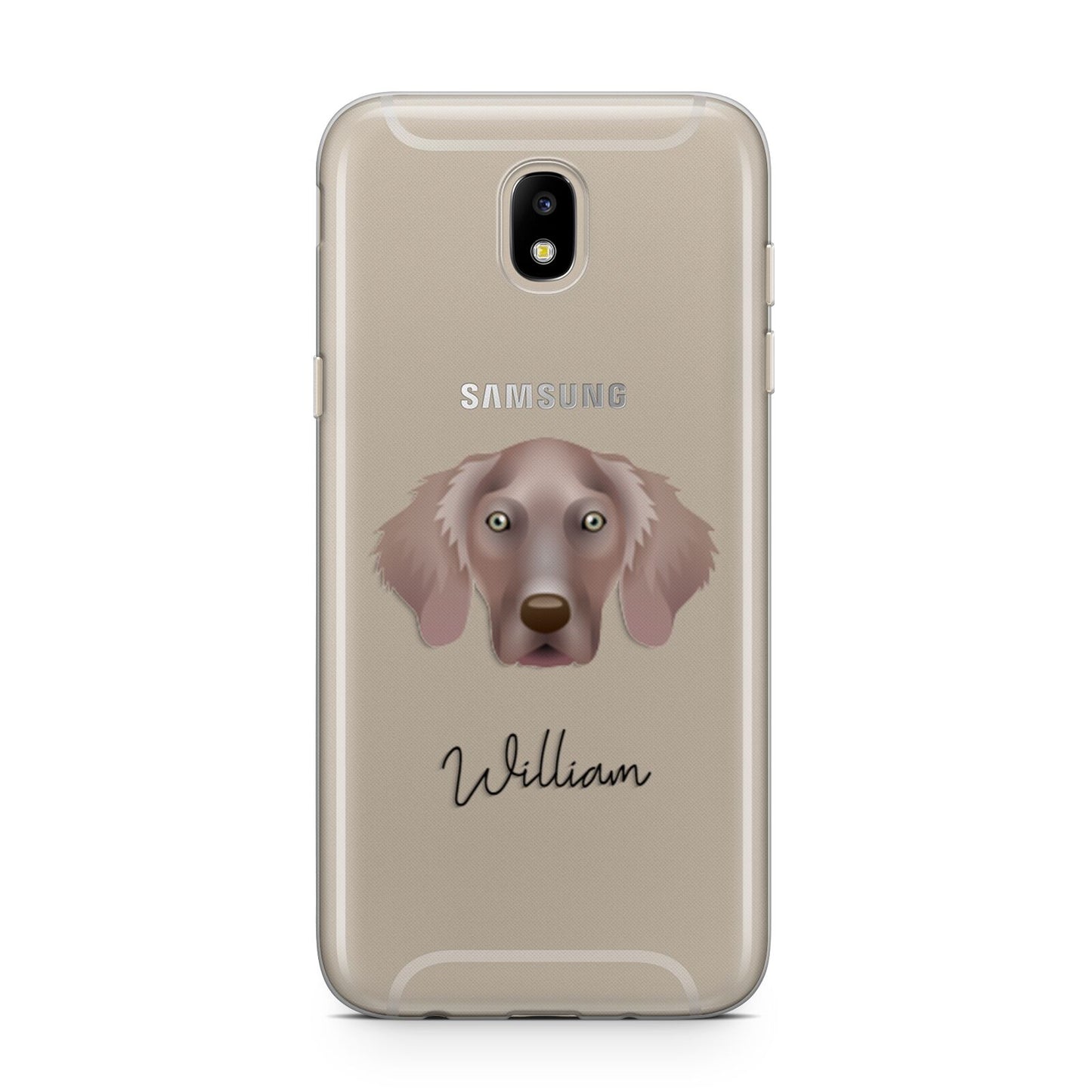 Weimaraner Personalised Samsung J5 2017 Case