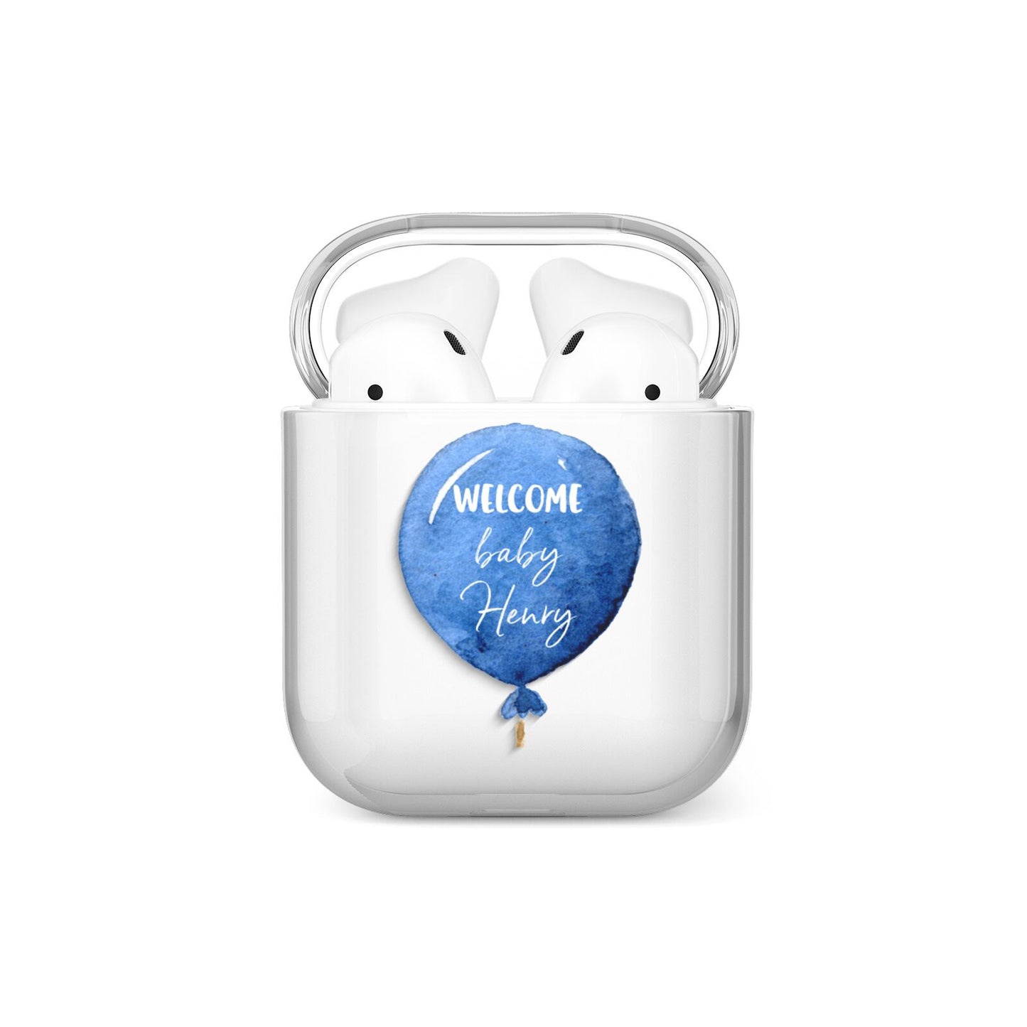 Welcome Baby Boy Balloon AirPods Case