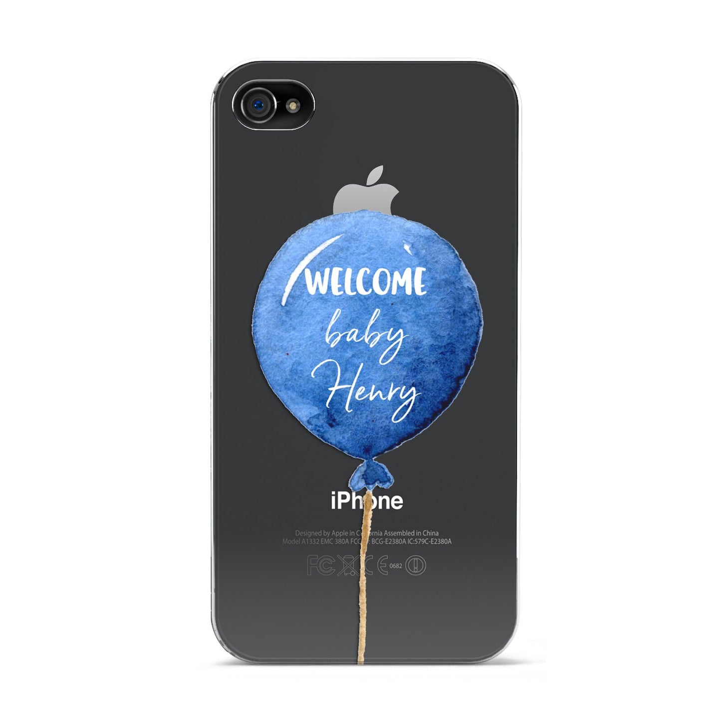 Welcome Baby Boy Balloon Apple iPhone 4s Case