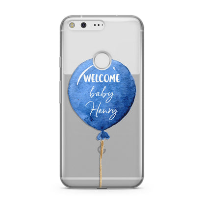 Welcome Baby Boy Balloon Google Pixel Case