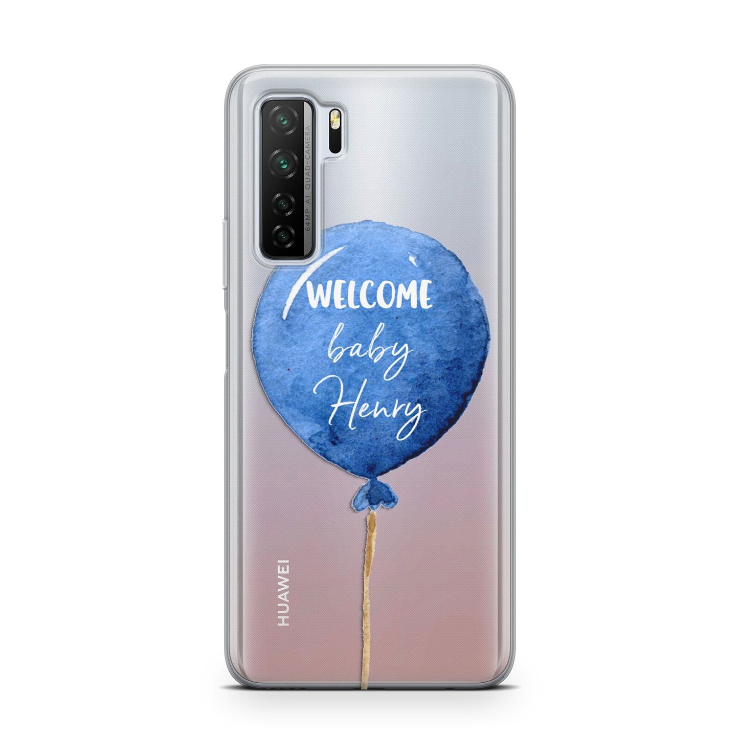 Welcome Baby Boy Balloon Huawei P40 Lite 5G Phone Case