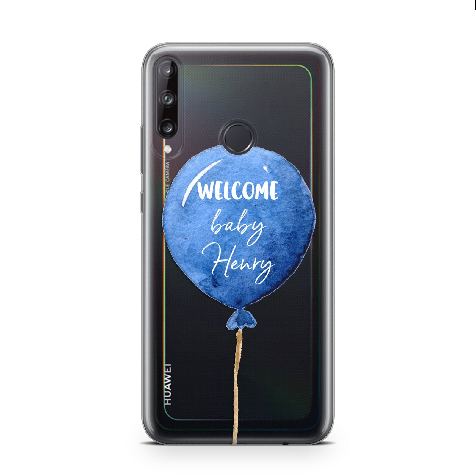 Welcome Baby Boy Balloon Huawei P40 Lite E Phone Case