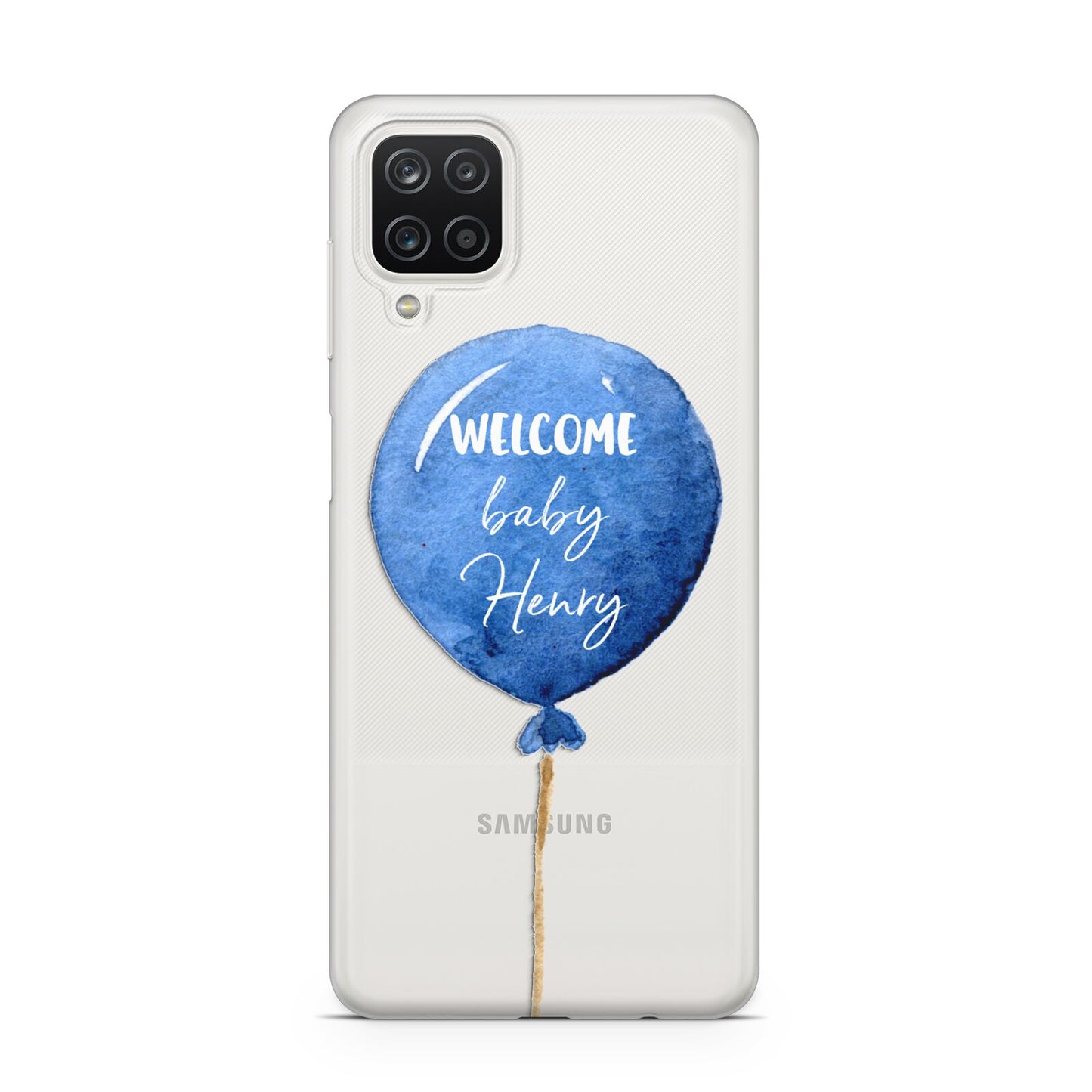 Welcome Baby Boy Balloon Samsung A12 Case