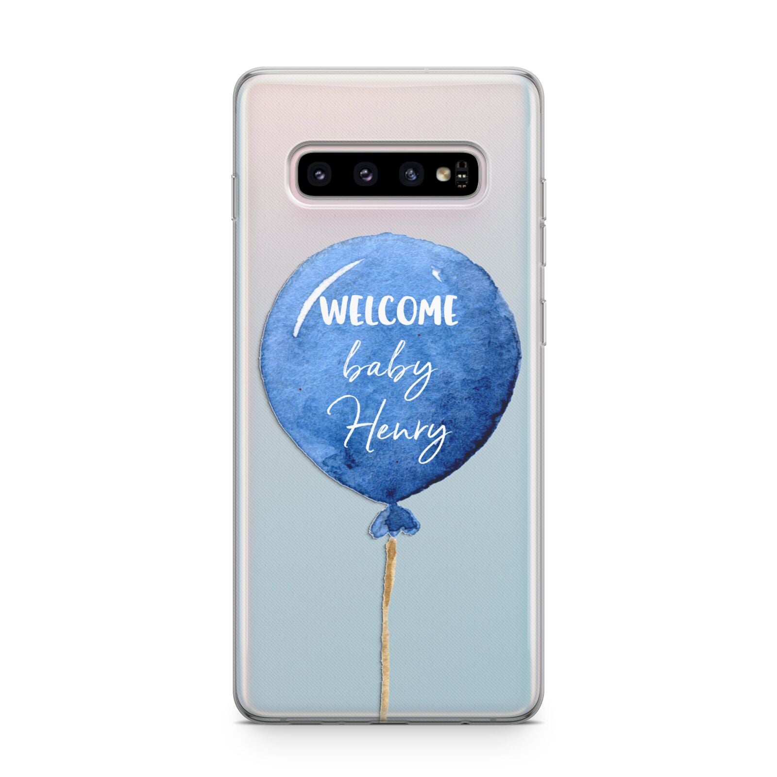 Welcome Baby Boy Balloon Samsung Galaxy S10 Plus Case