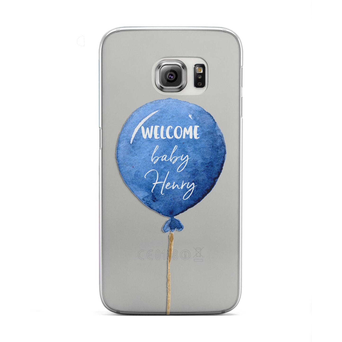 Welcome Baby Boy Balloon Samsung Galaxy S6 Edge Case