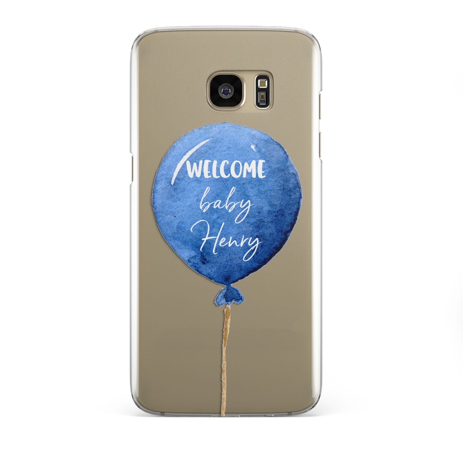 Welcome Baby Boy Balloon Samsung Galaxy S7 Edge Case