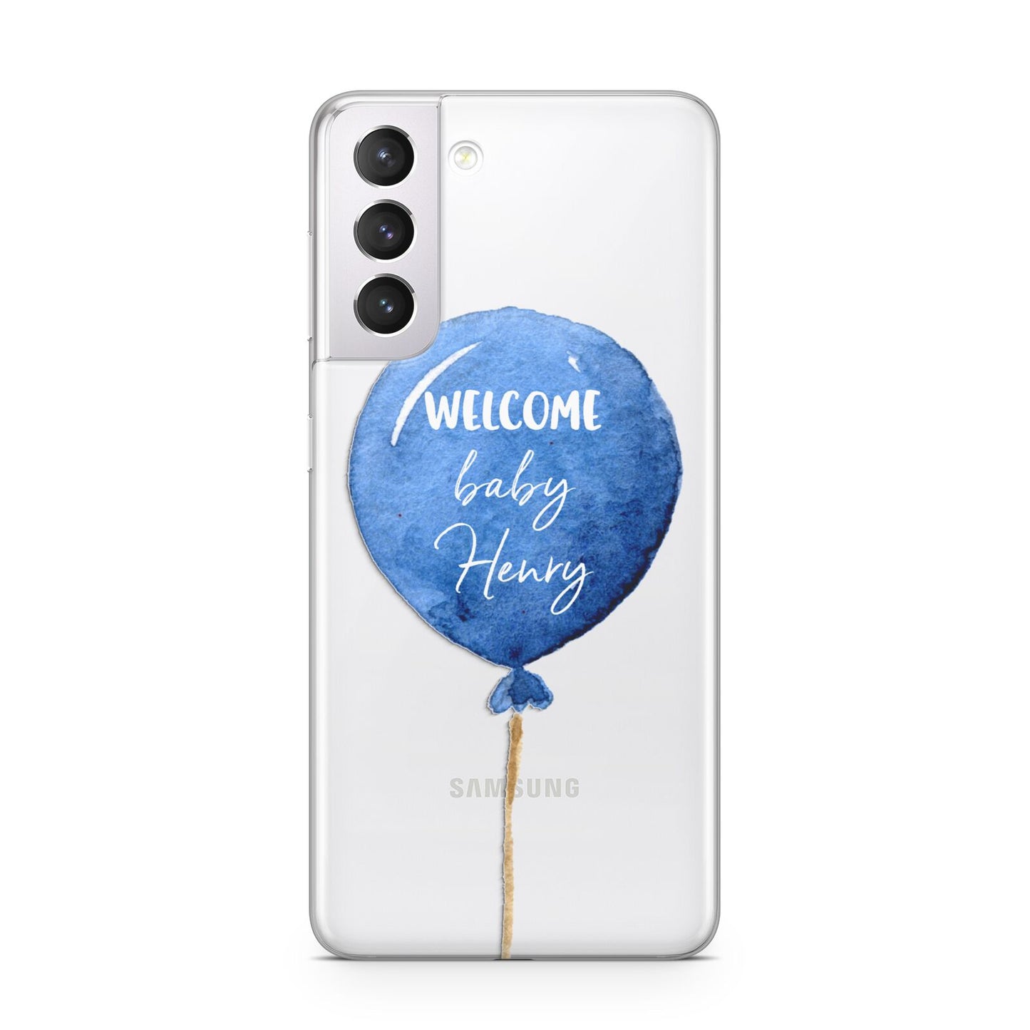 Welcome Baby Boy Balloon Samsung S21 Case