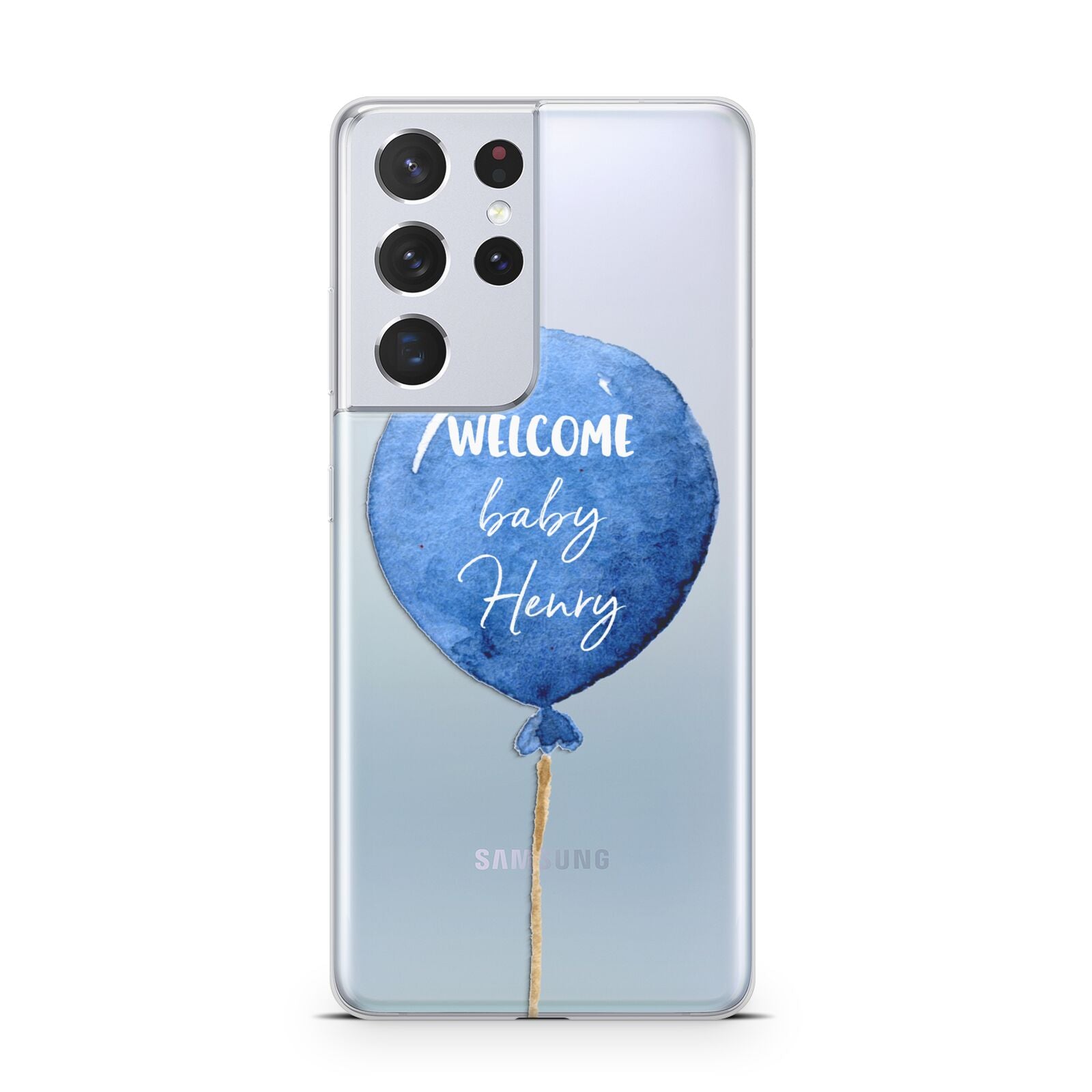 Welcome Baby Boy Balloon Samsung S21 Ultra Case