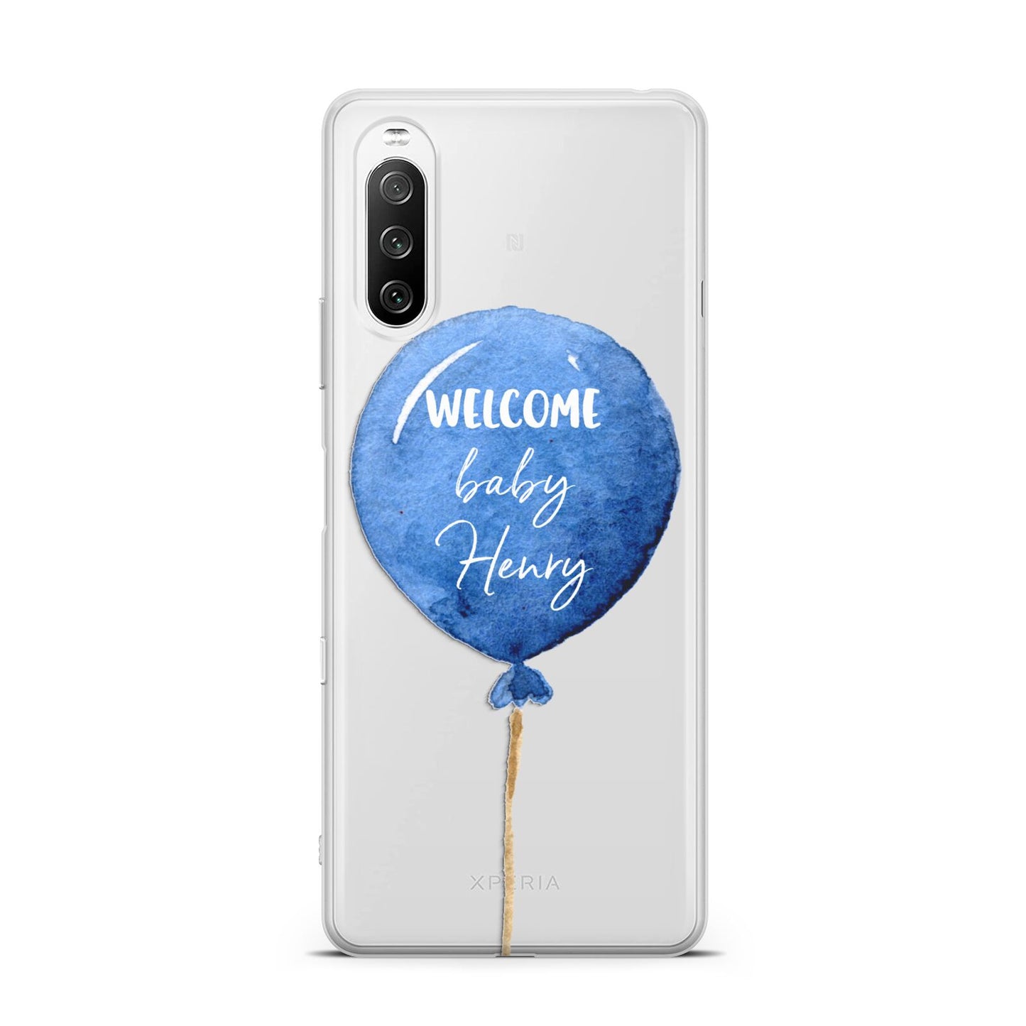 Welcome Baby Boy Balloon Sony Xperia 10 III Case