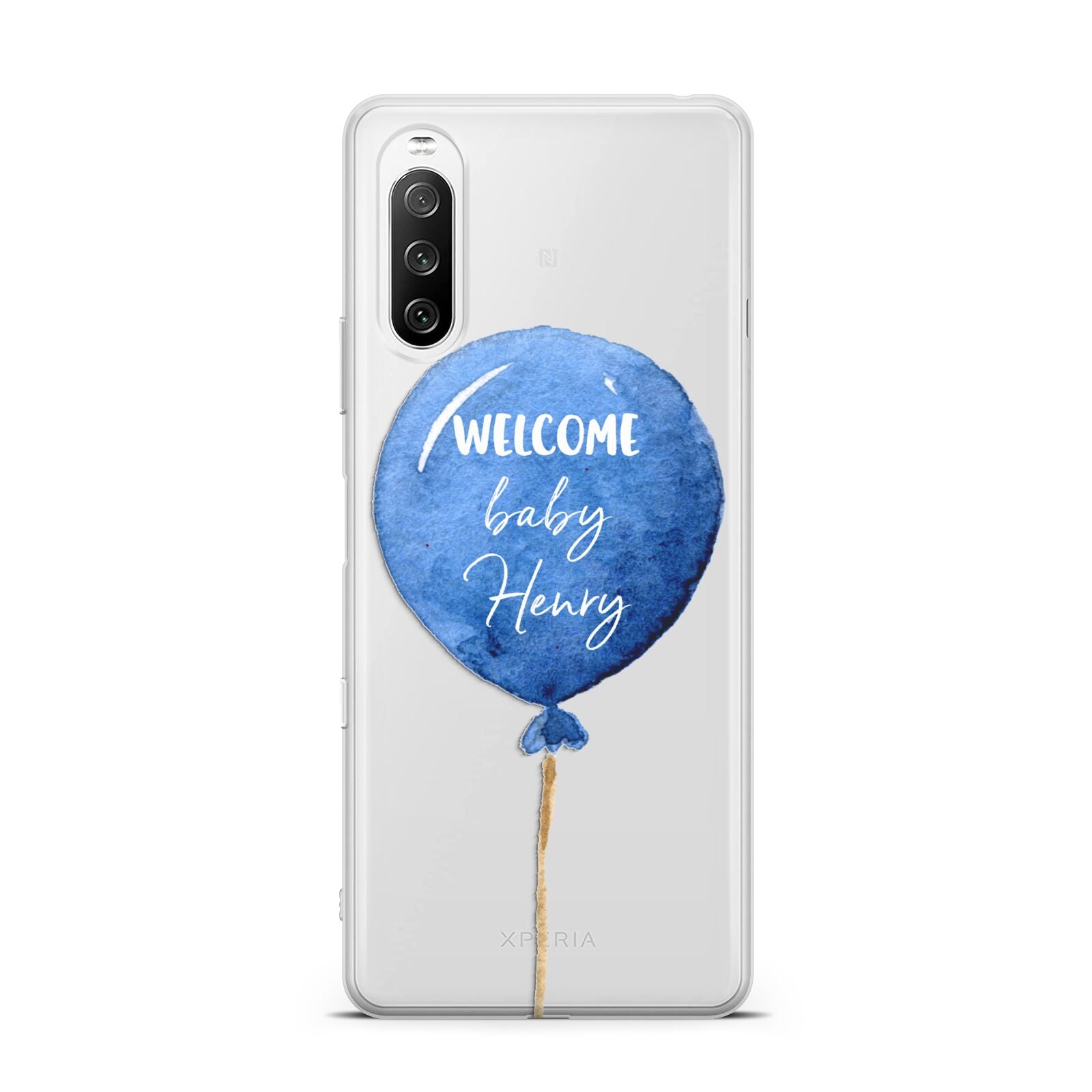 Welcome Baby Boy Balloon Sony Xperia 10 III Case