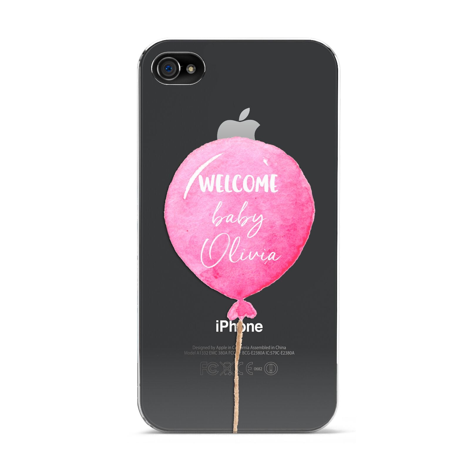 Welcome Baby Girl Balloon Apple iPhone 4s Case