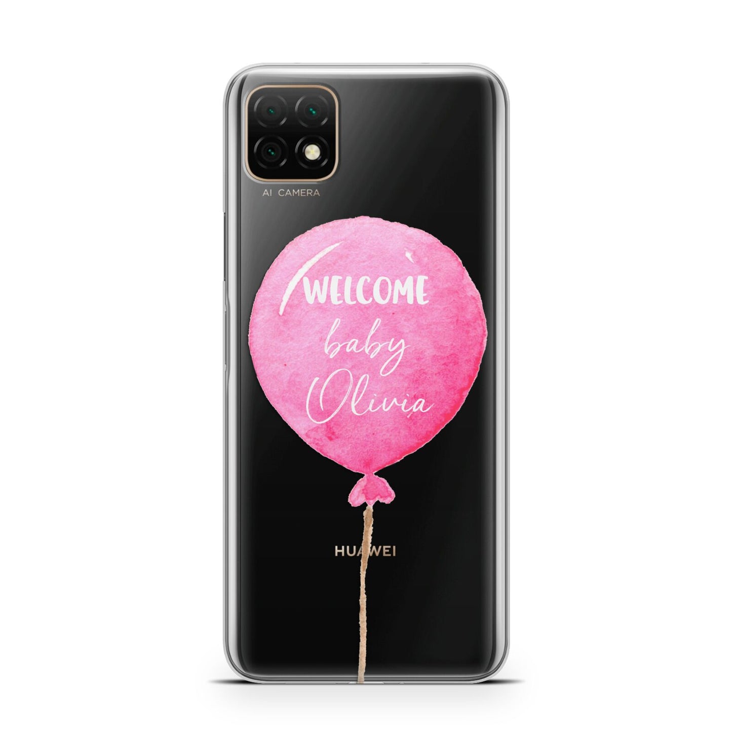 Welcome Baby Girl Balloon Huawei Enjoy 20 Phone Case