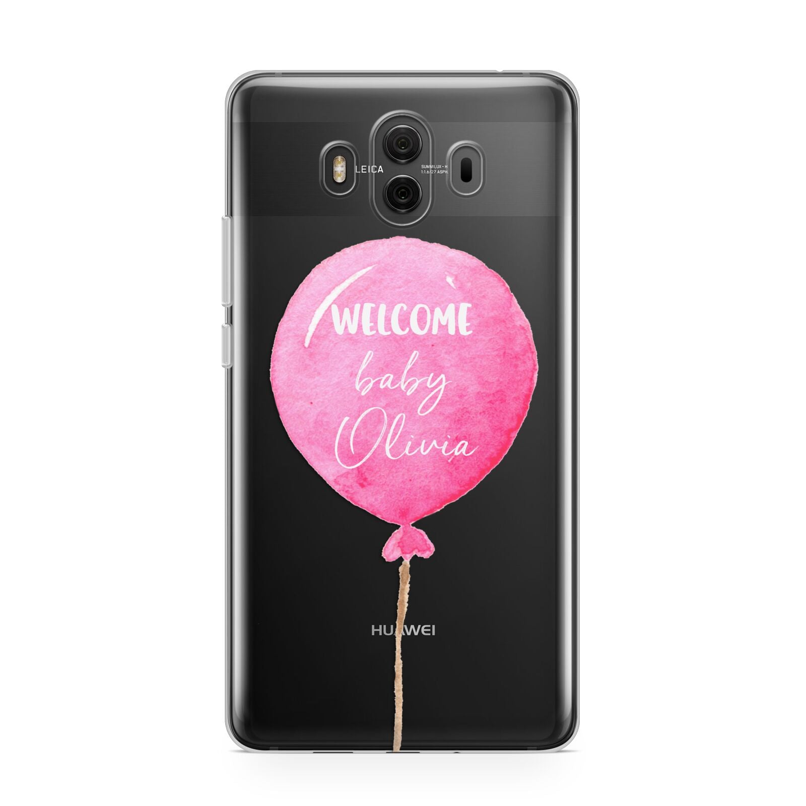 Welcome Baby Girl Balloon Huawei Mate 10 Protective Phone Case