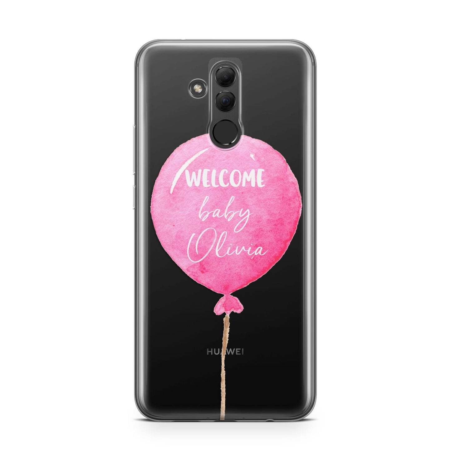 Welcome Baby Girl Balloon Huawei Mate 20 Lite