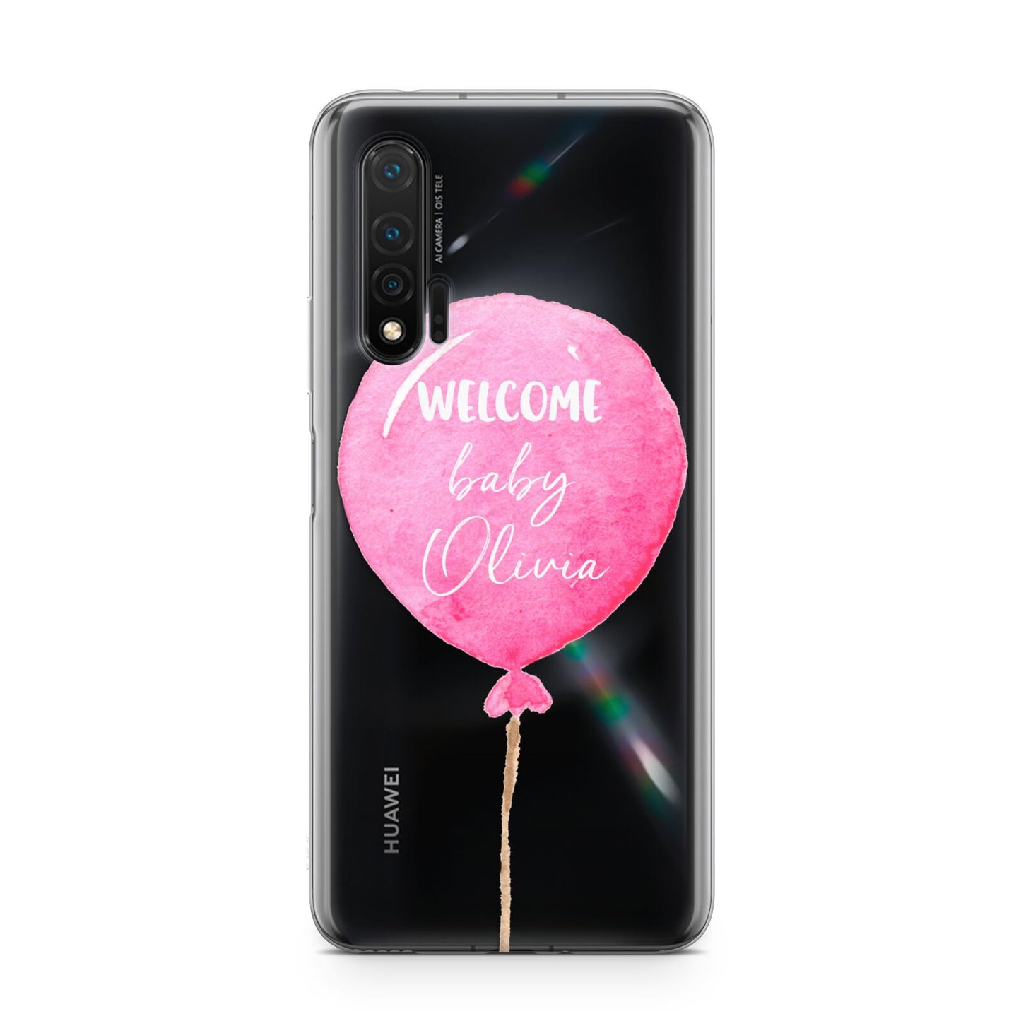 Welcome Baby Girl Balloon Huawei Nova 6 Phone Case