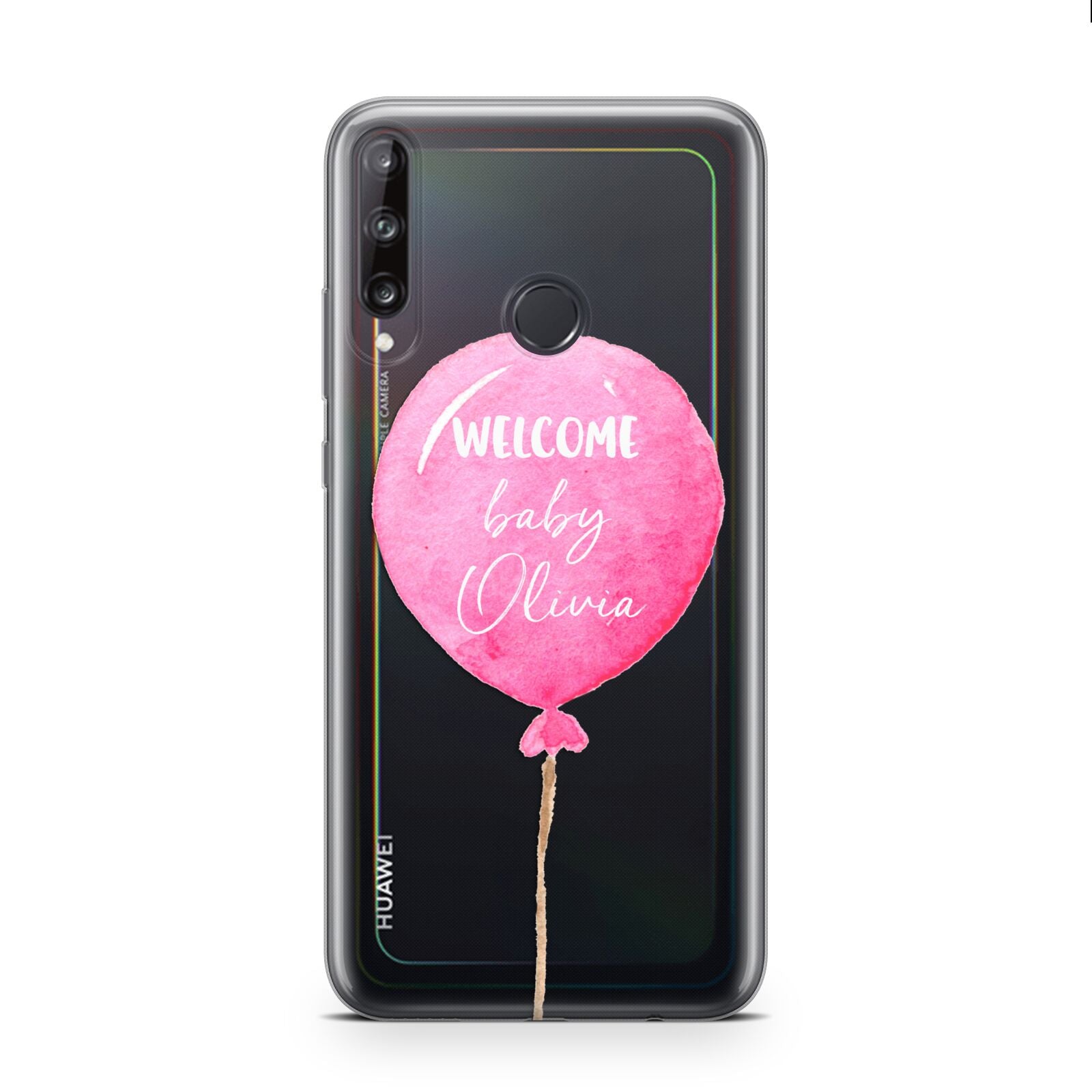 Welcome Baby Girl Balloon Huawei P40 Lite E Phone Case