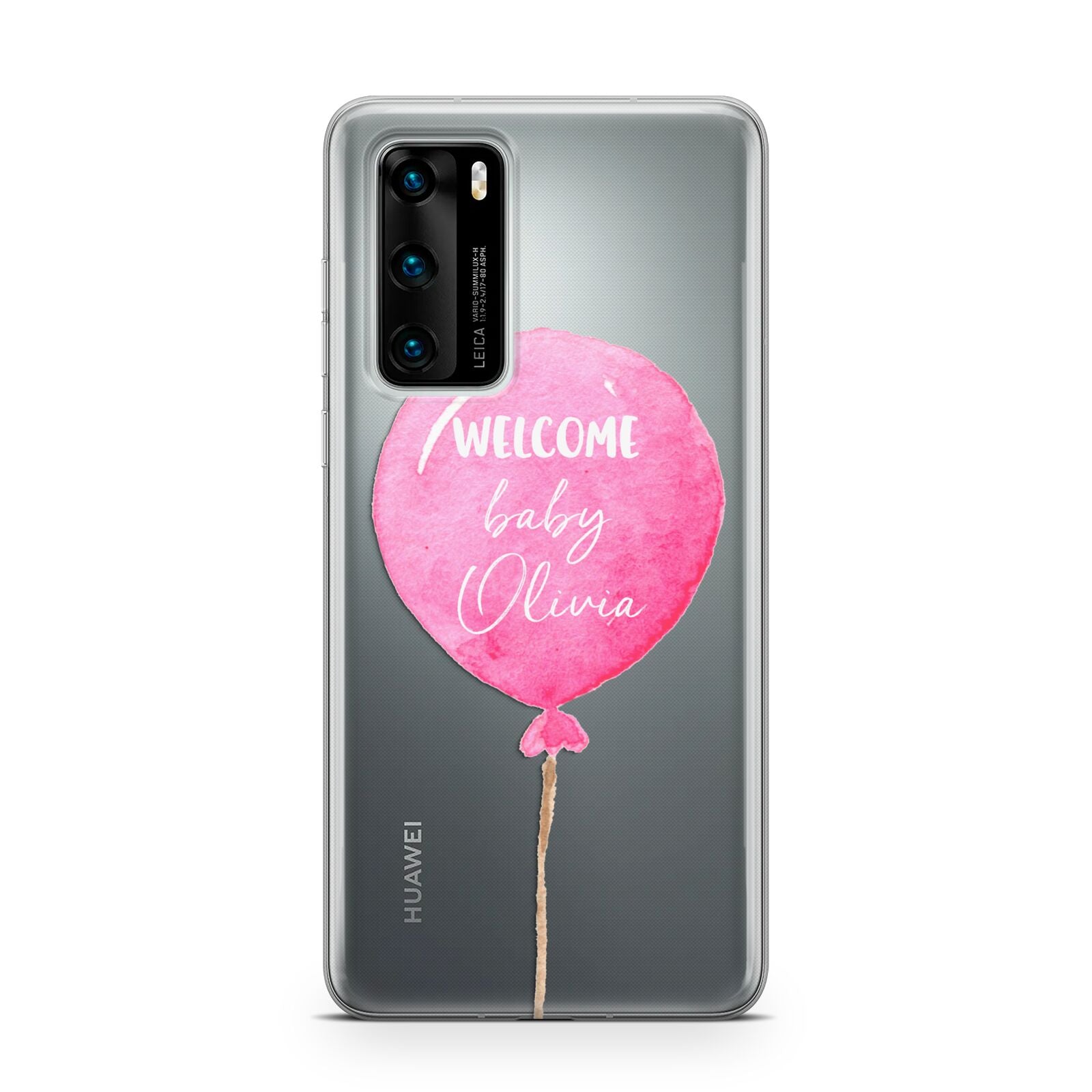 Welcome Baby Girl Balloon Huawei P40 Phone Case