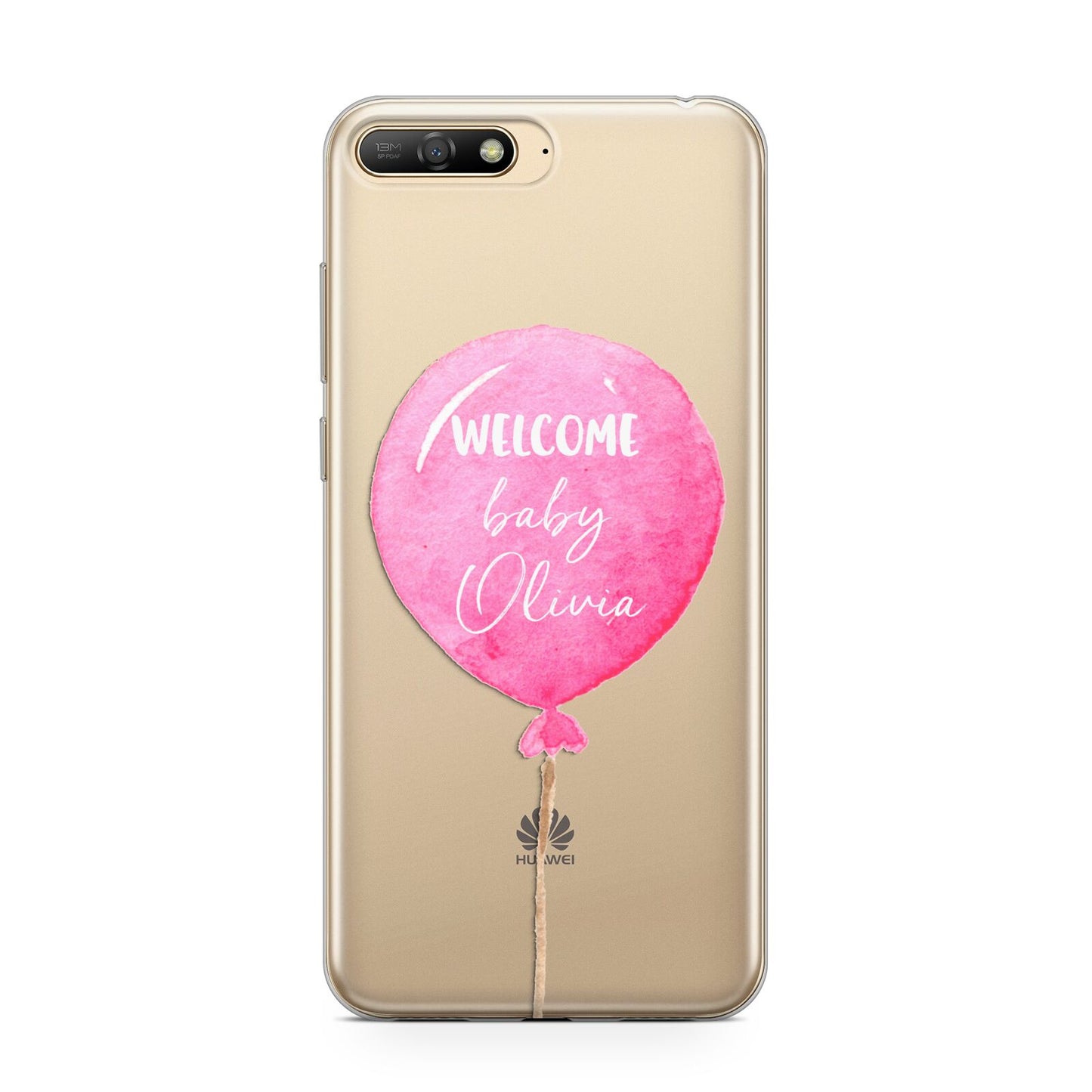 Welcome Baby Girl Balloon Huawei Y6 2018