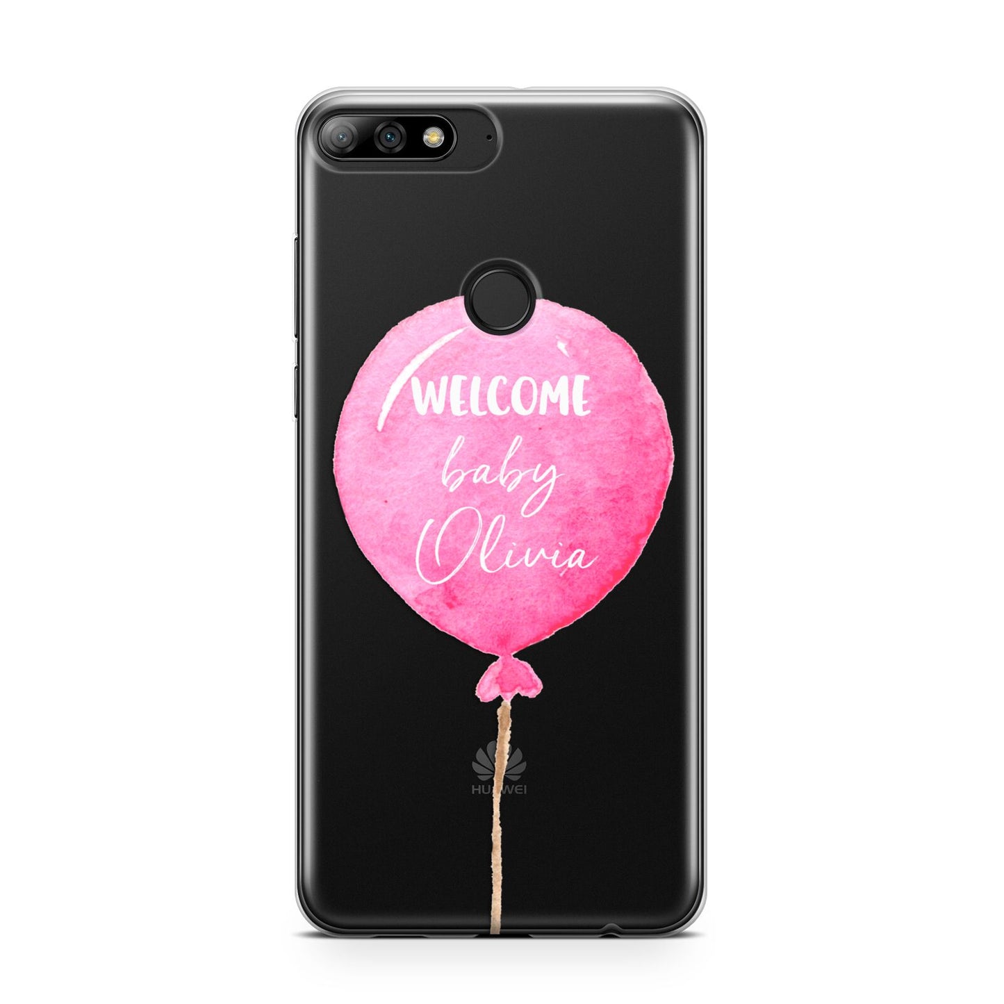 Welcome Baby Girl Balloon Huawei Y7 2018