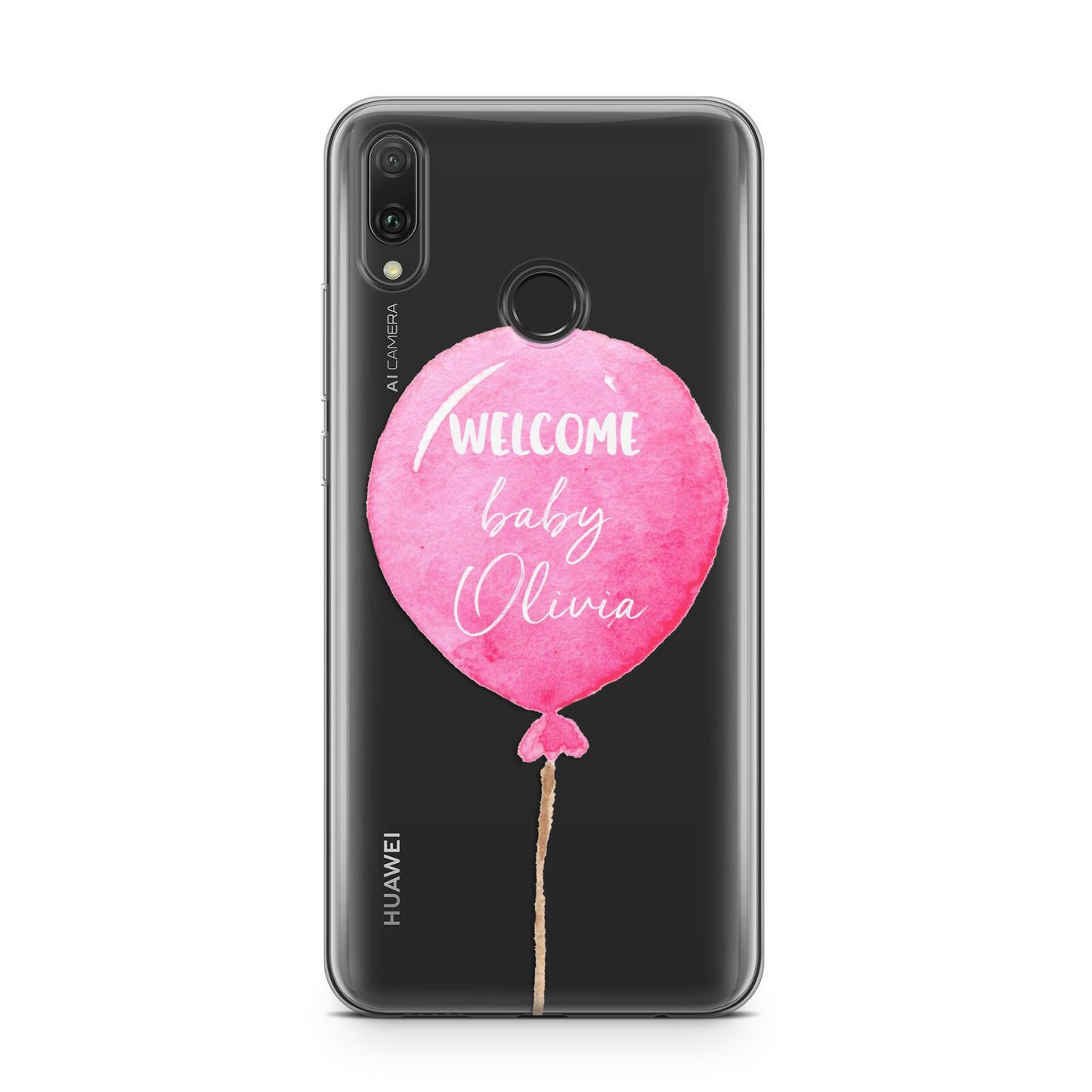 Welcome Baby Girl Balloon Huawei Y9 2019